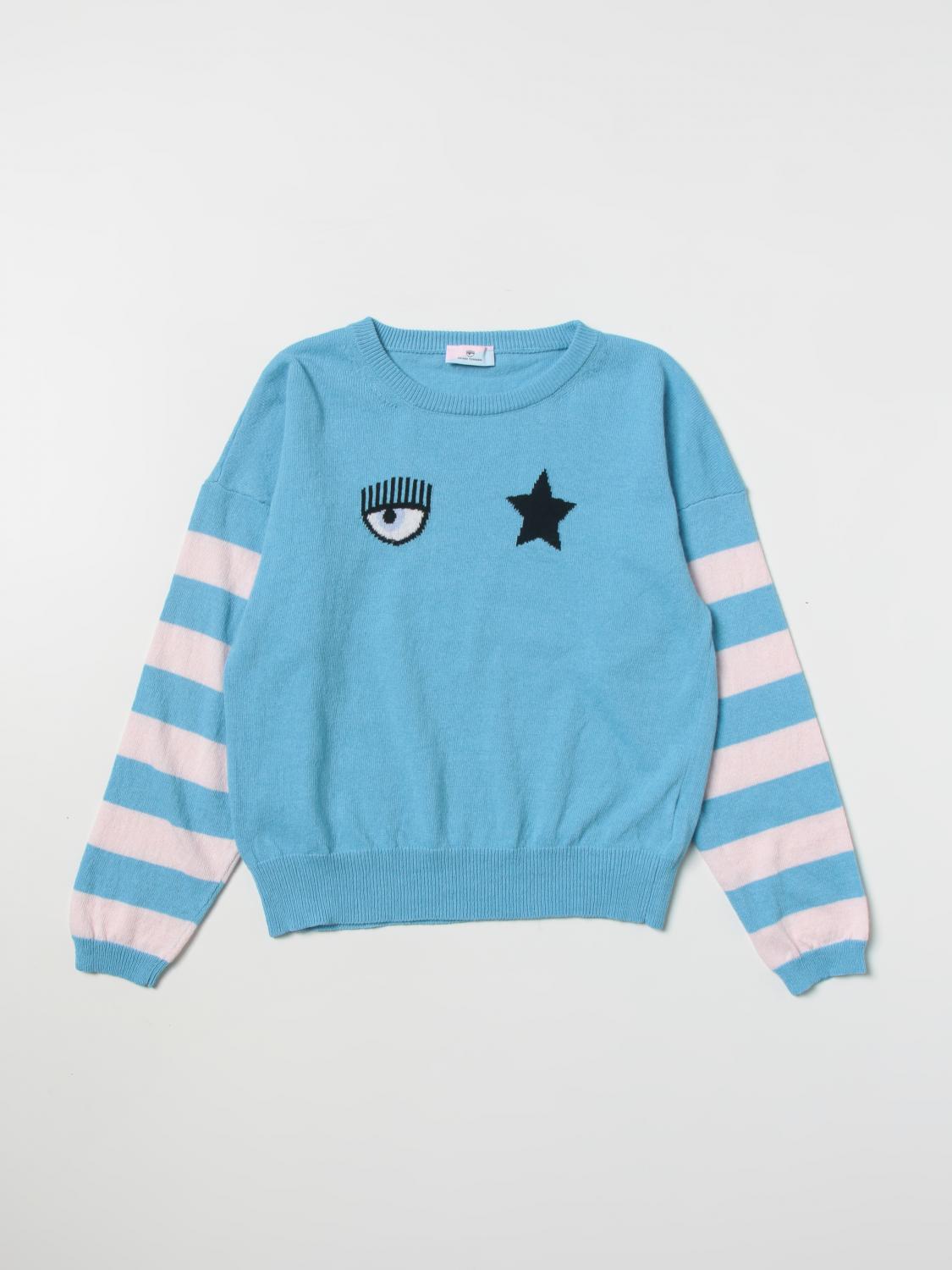 CHIARA FERRAGNI PULLOVER: Chiara Ferragni Jungen Pullover, Hellblau - Img 1