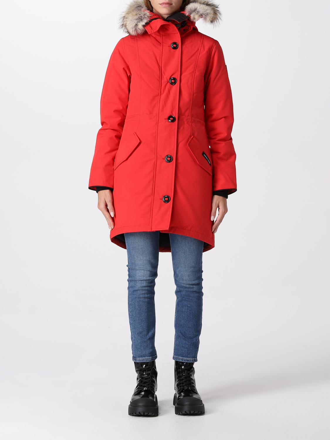 CANADA GOOSE: Veste femme Rouge Veste Canada Goose 2580L43 en