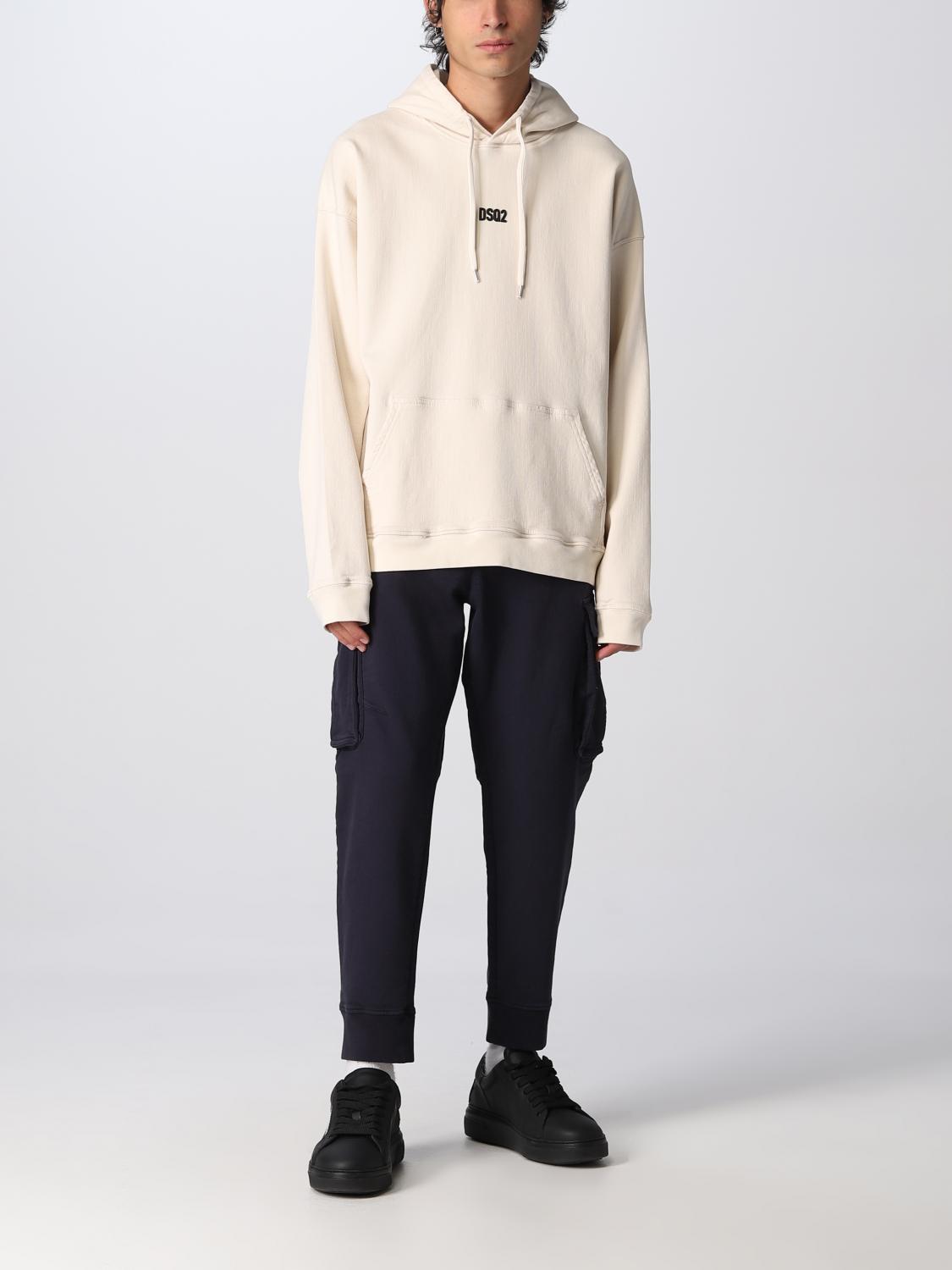 DSQUARED2 FELPA: Felpa Dsquared2 in cotone, Bianco - Img 2