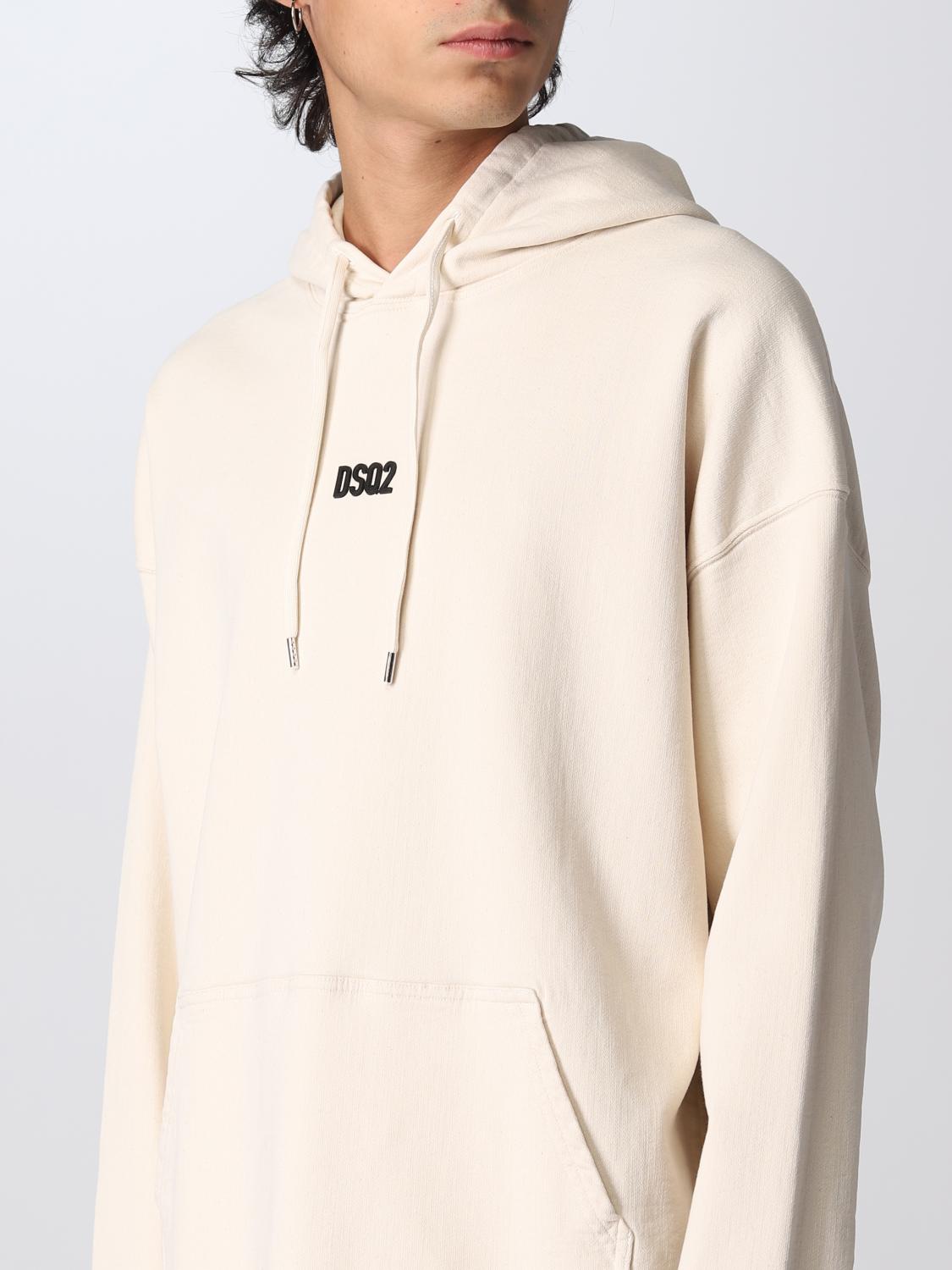 DSQUARED2 FELPA: Felpa Dsquared2 in cotone, Bianco - Img 4