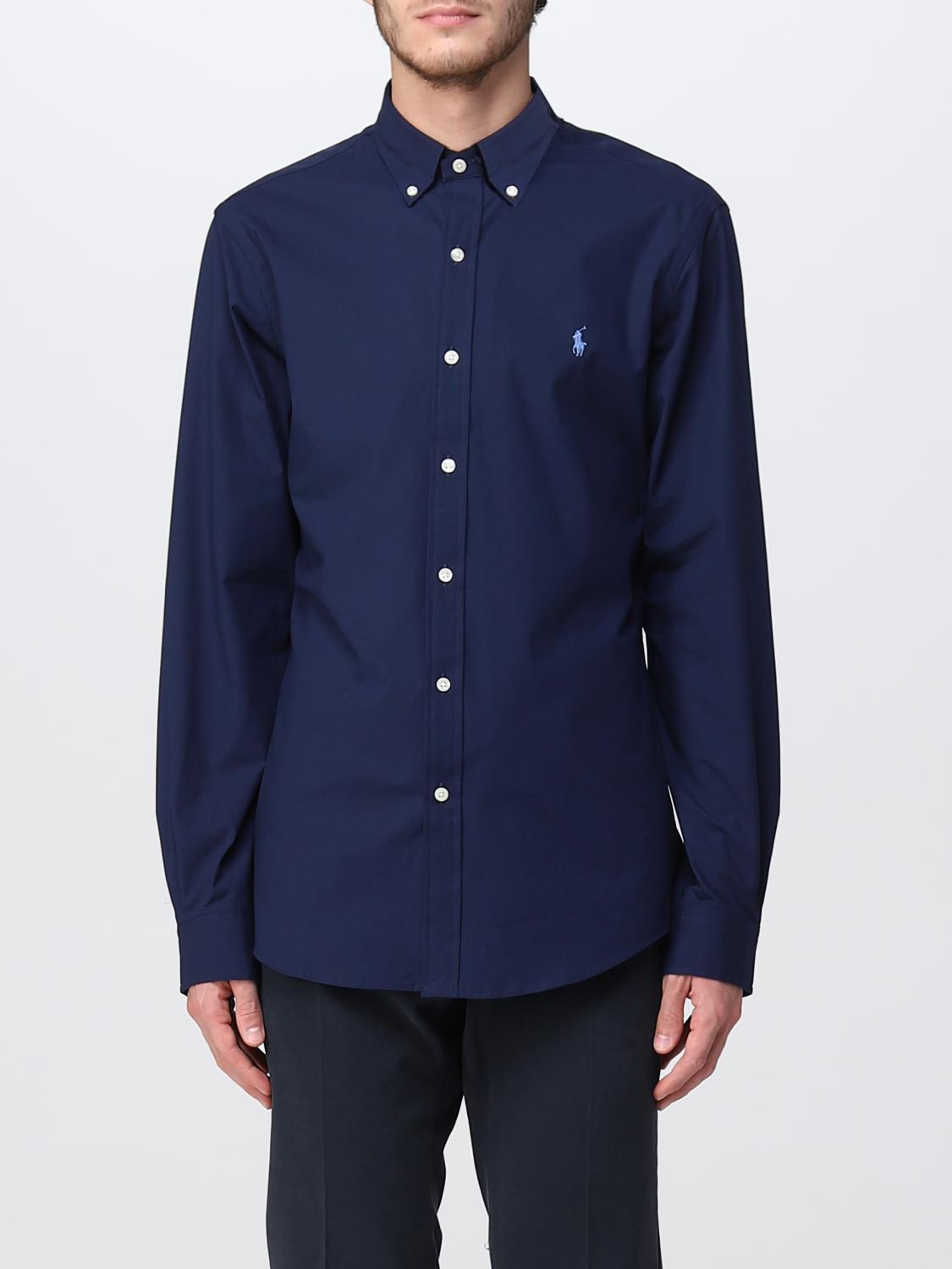 Polo Ralph Lauren Outlet: Shirt men Blue Polo Ralph Lauren