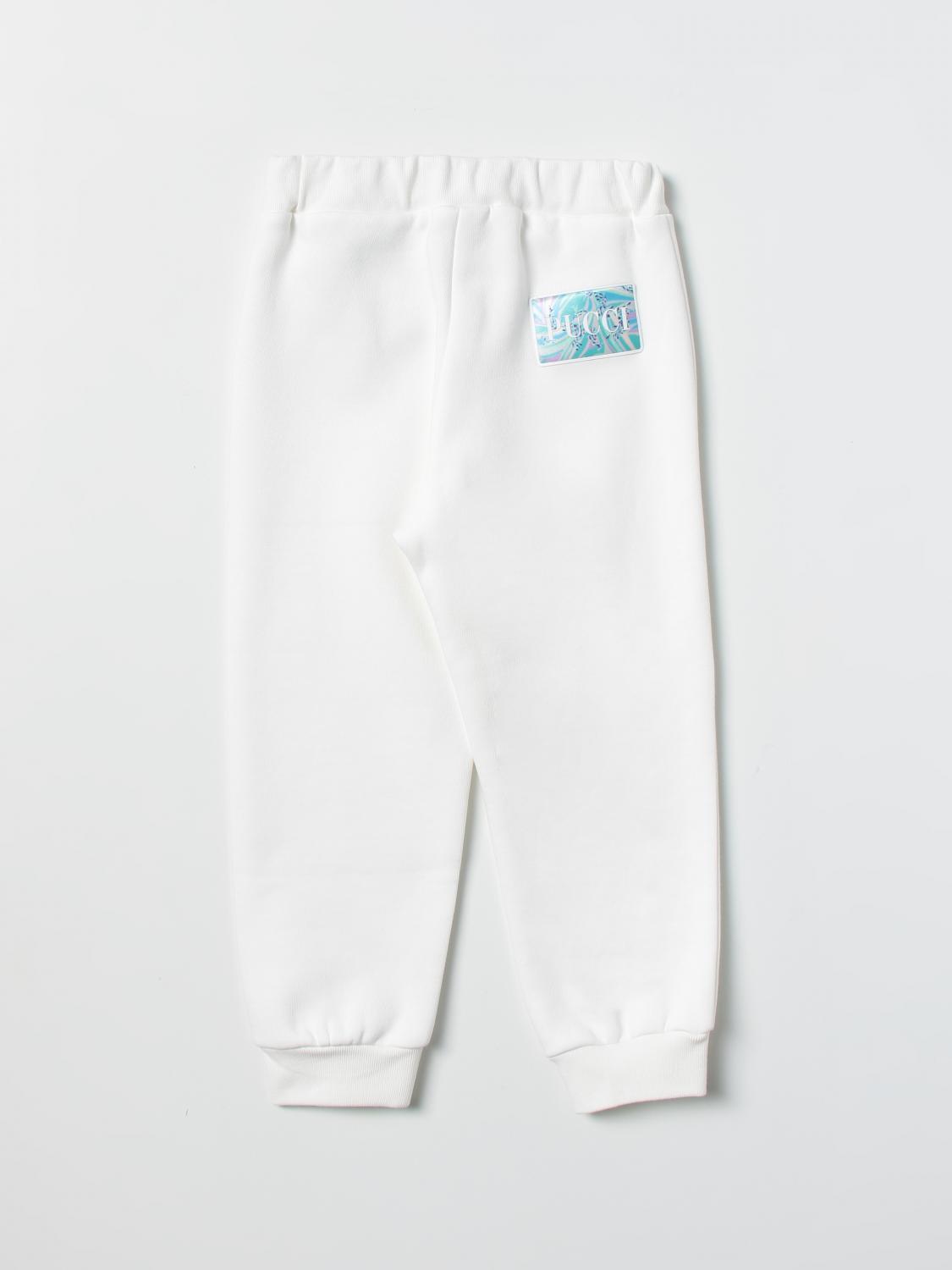 PUCCI HOSE: Pucci Mädchen Hose, Ivory - Img 2