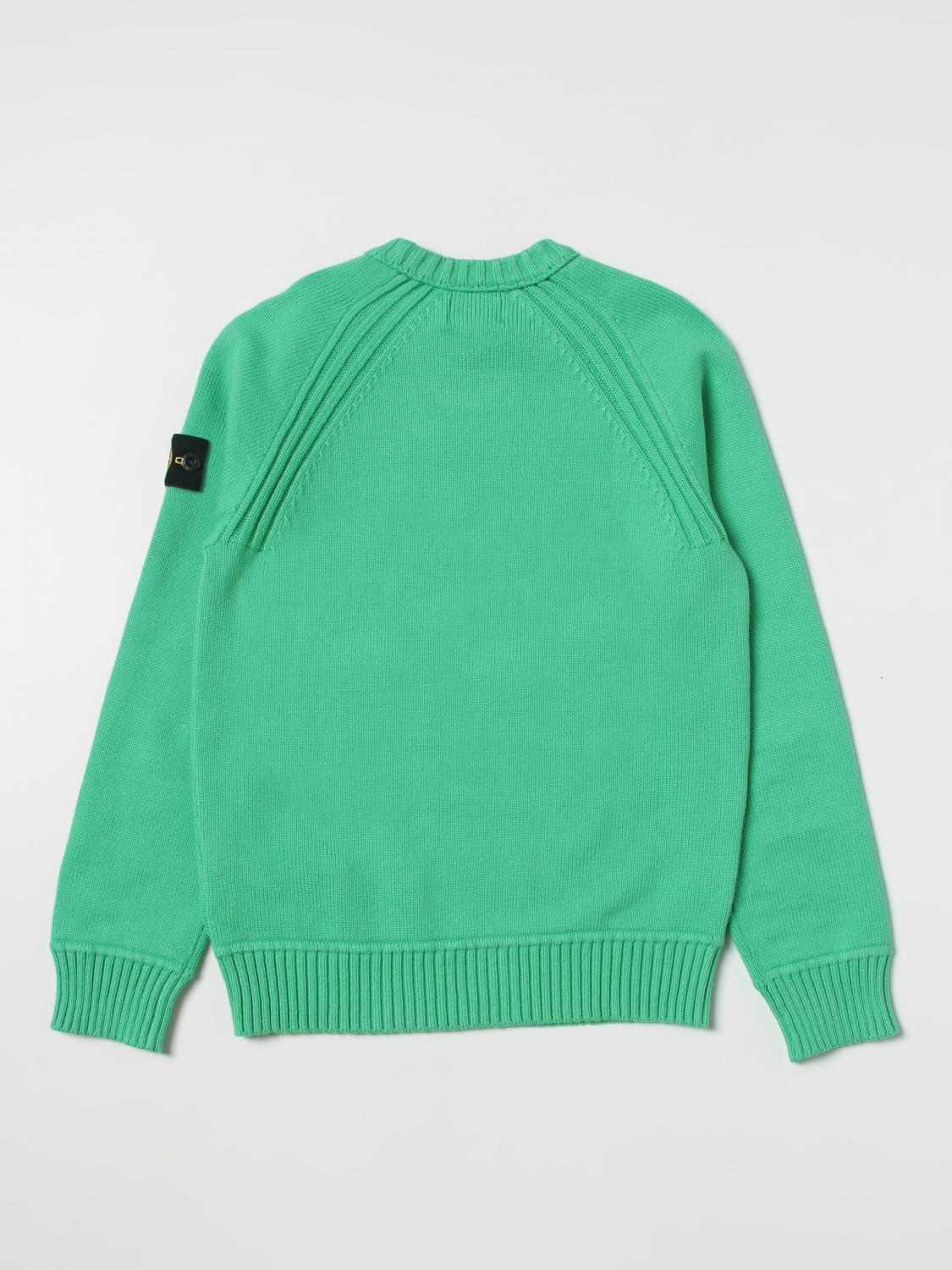 STONE ISLAND JUNIOR 毛衣: 毛衣 儿童 Stone Island Junior, 绿色 - Img 2