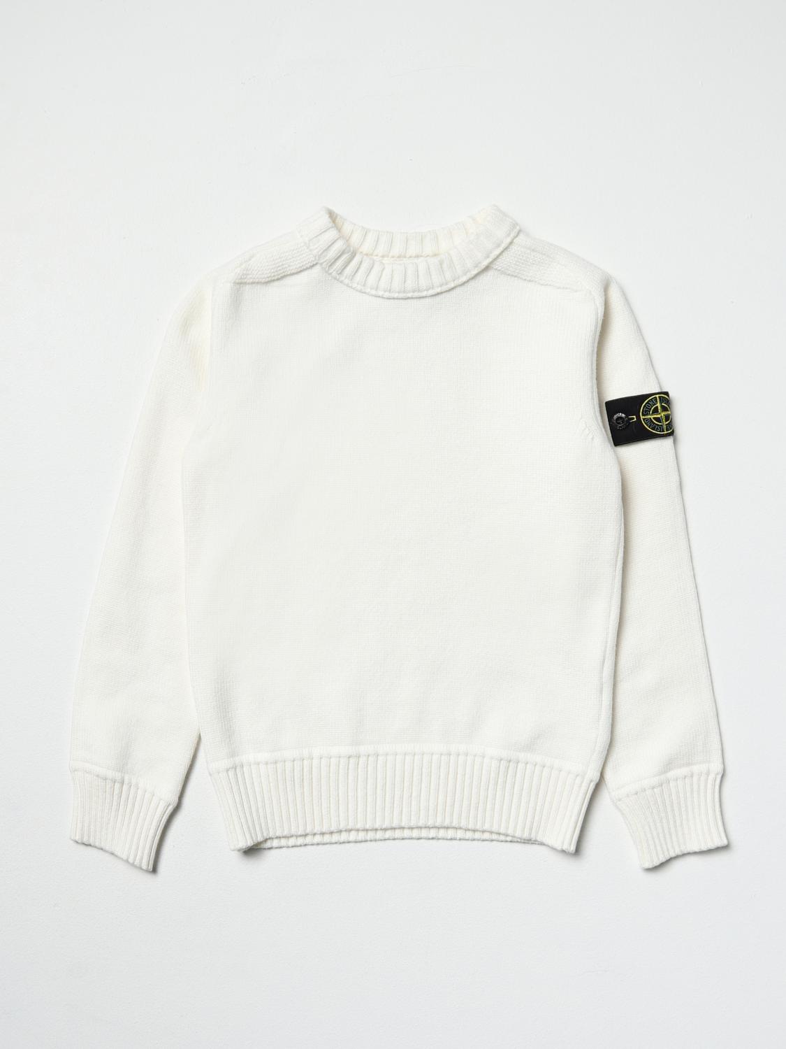 STONE ISLAND JUNIOR PULLOVER: Stone Island Junior Jungen Pullover, Yellow Cream - Img 1