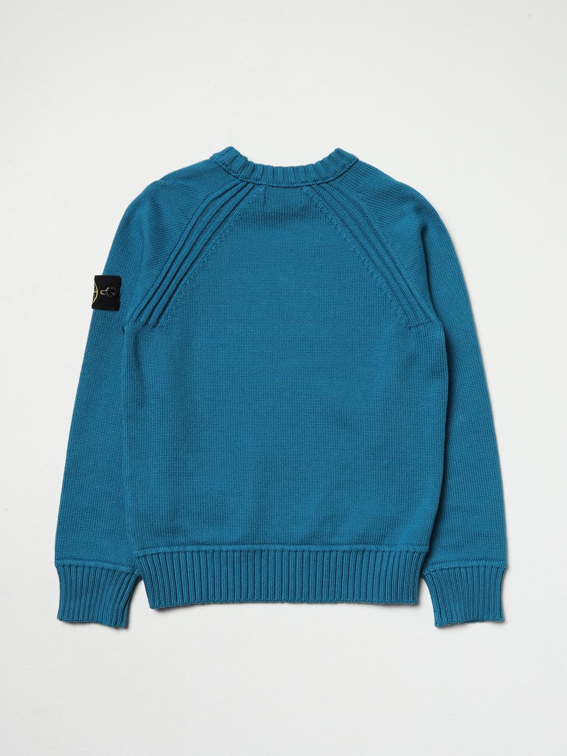 STONE ISLAND JUNIOR PULLOVER: Stone Island Junior Jungen Pullover, Blau 1 - Img 2