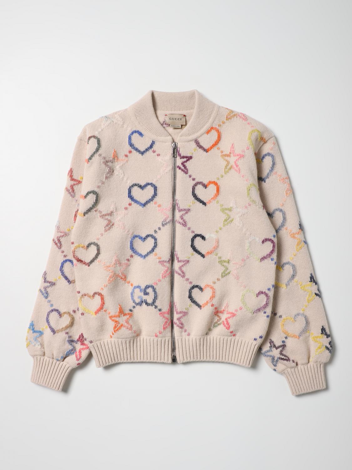 Giglio Gucci Jumper For Kids GUCCI: Jumper Kids Yellow Cream Gucci