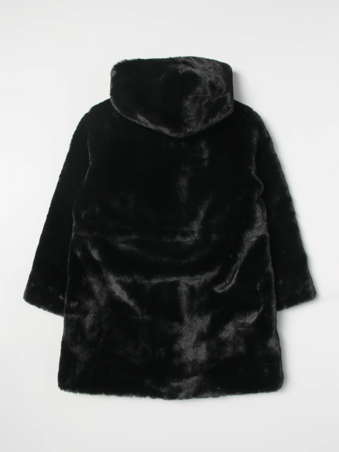 MONNALISA COAT: Coat kids Monnalisa, Black - Img 2