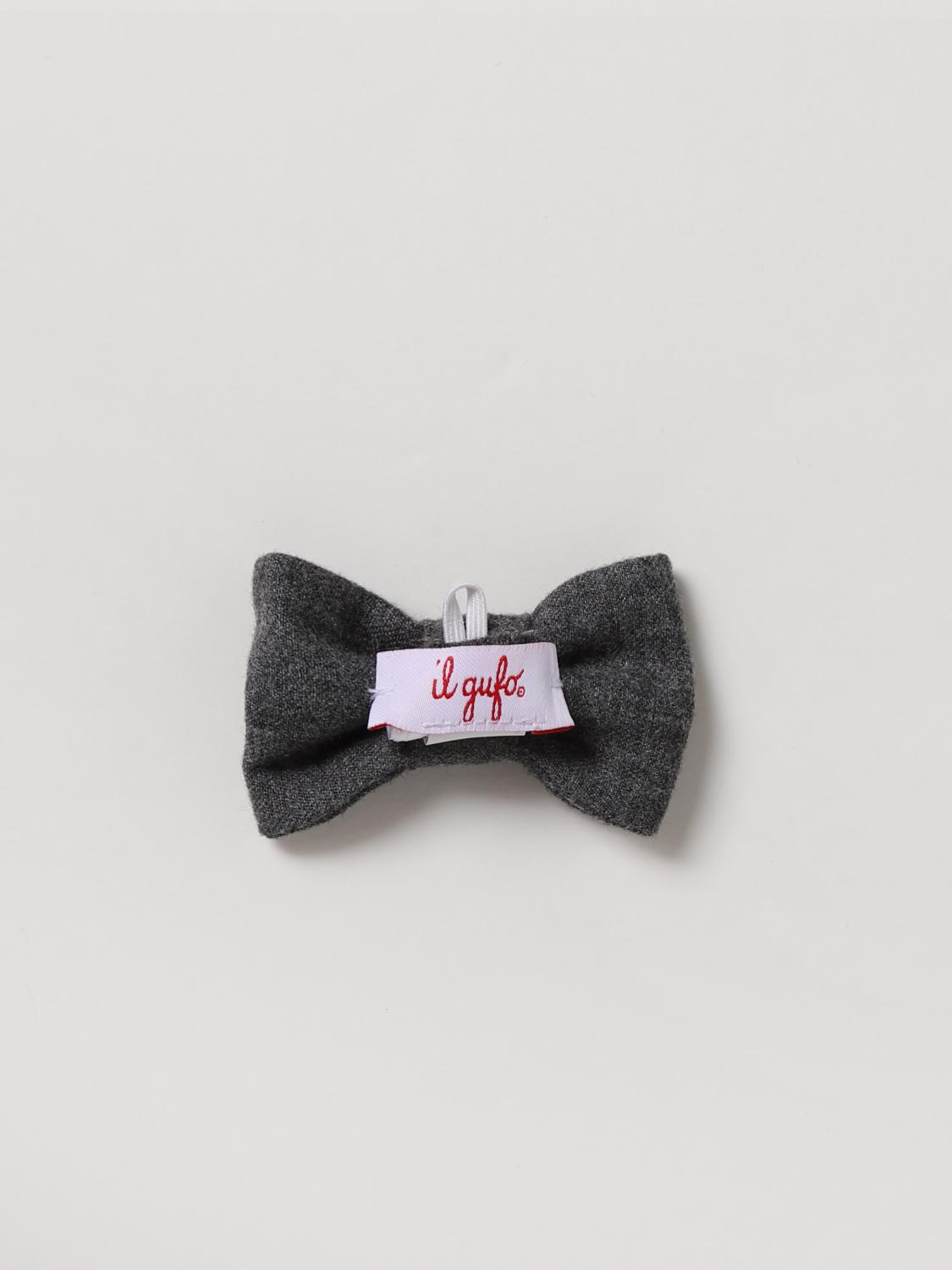 IL GUFO BOW TIE: Bow tie kids Il Gufo, Grey - Img 2