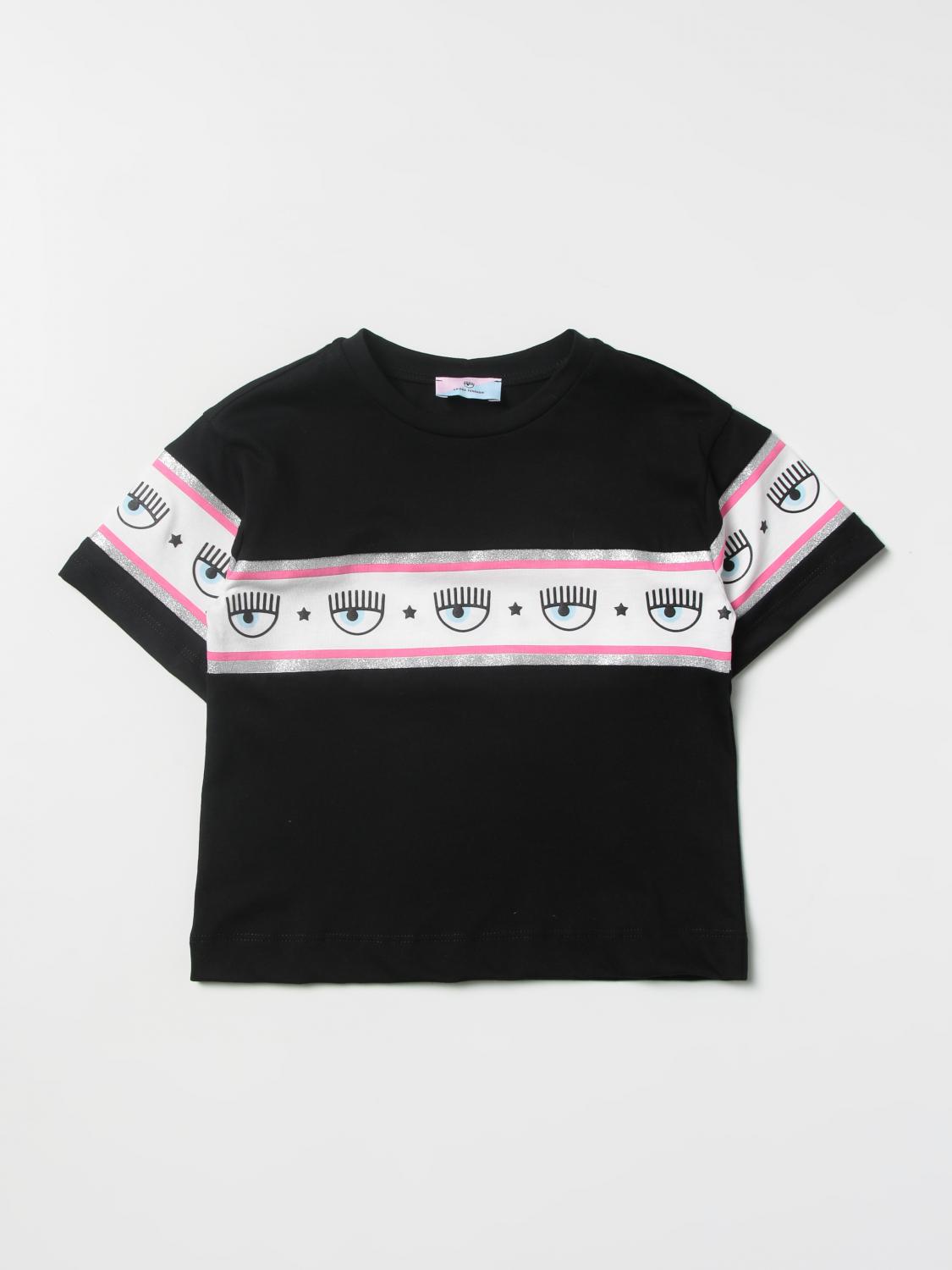 CHIARA FERRAGNI T-SHIRT: Chiara Ferragni Mädchen T-Shirt, Schwarz - Img 1