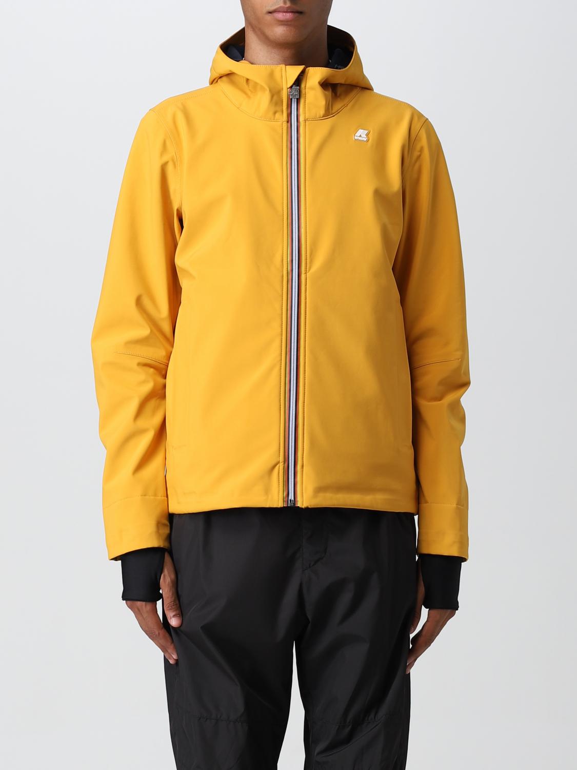 K-WAY JACKET: Coat men K-way, Yellow - Img 1