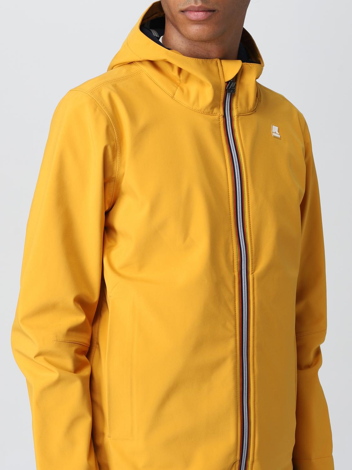 K-WAY JACKET: Coat men K-way, Yellow - Img 4