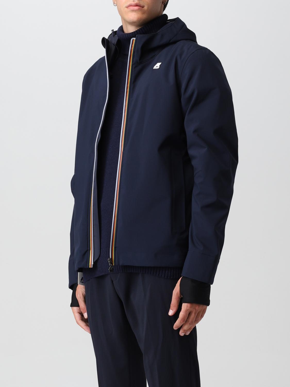 K-WAY JACKET: Coat men K-way, Blue - Img 3