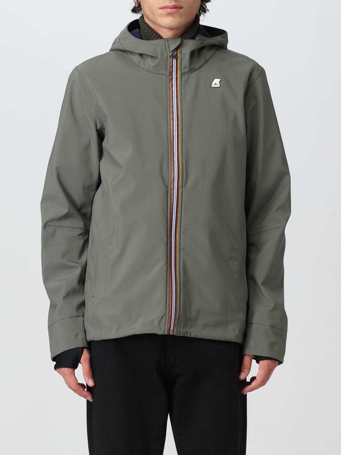 K-WAY JACKET: Coat men K-way, Green - Img 1