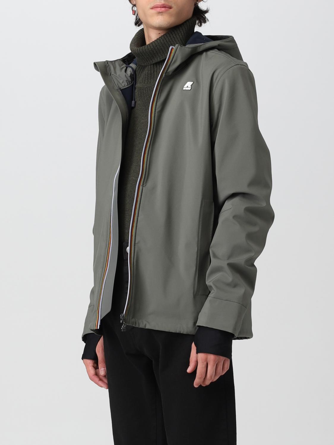 K-WAY JACKET: Coat men K-way, Green - Img 3