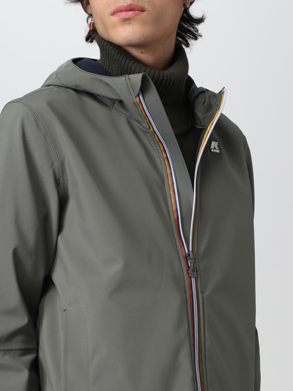 K-WAY JACKET: Coat men K-way, Green - Img 4