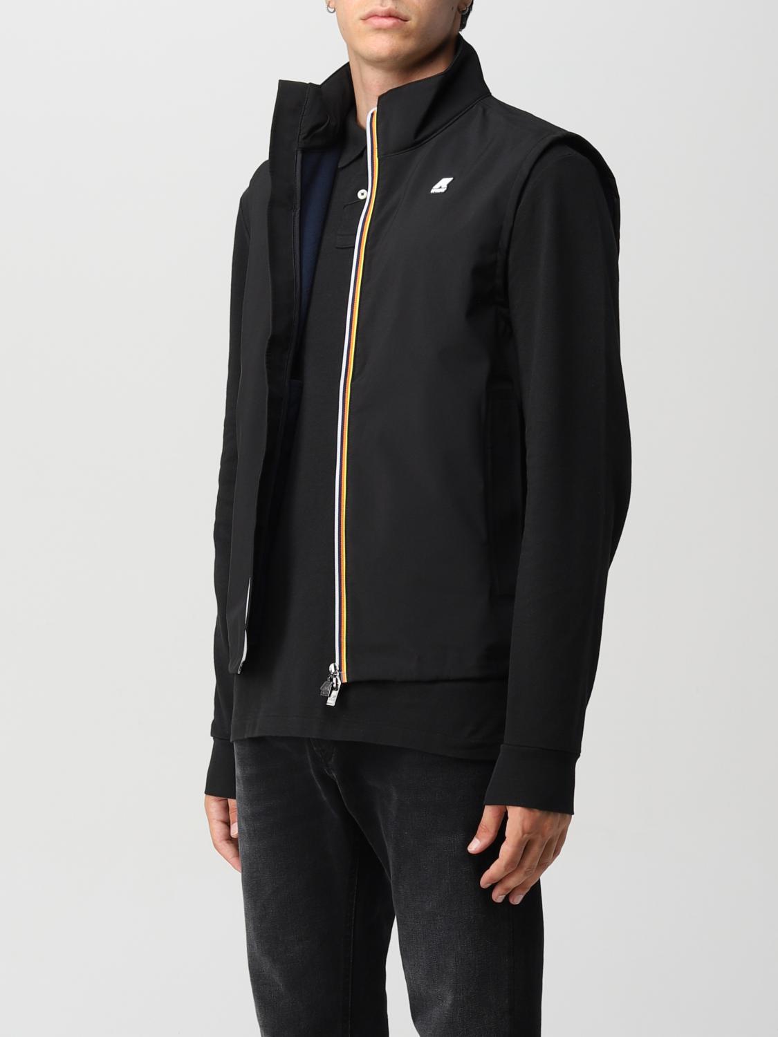 K-WAY SUIT VEST: Coat men K-way, Black - Img 3
