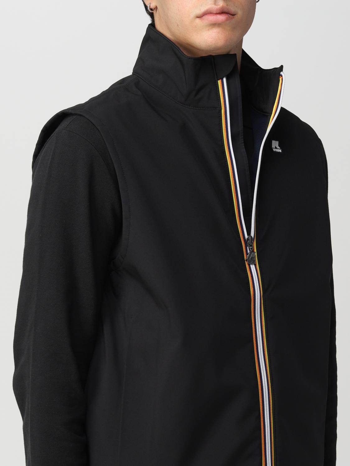 K-WAY SUIT VEST: Coat men K-way, Black - Img 4