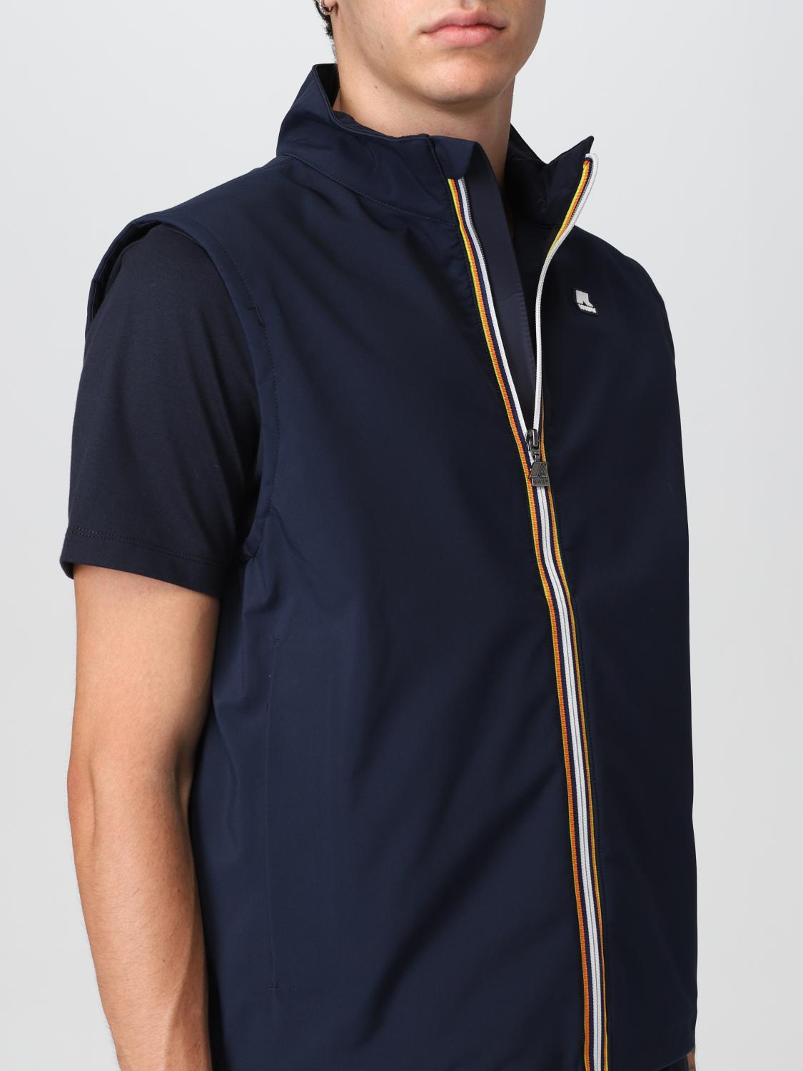 K-WAY SUIT VEST: Coat men K-way, Blue - Img 4