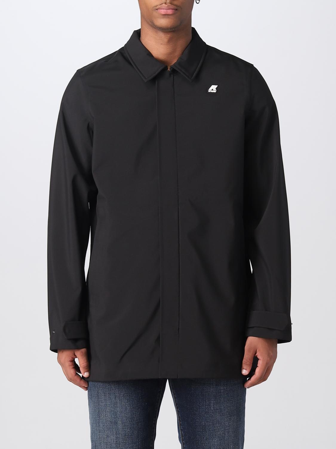 K-WAY JACKET: Coat men K-way, Black - Img 1