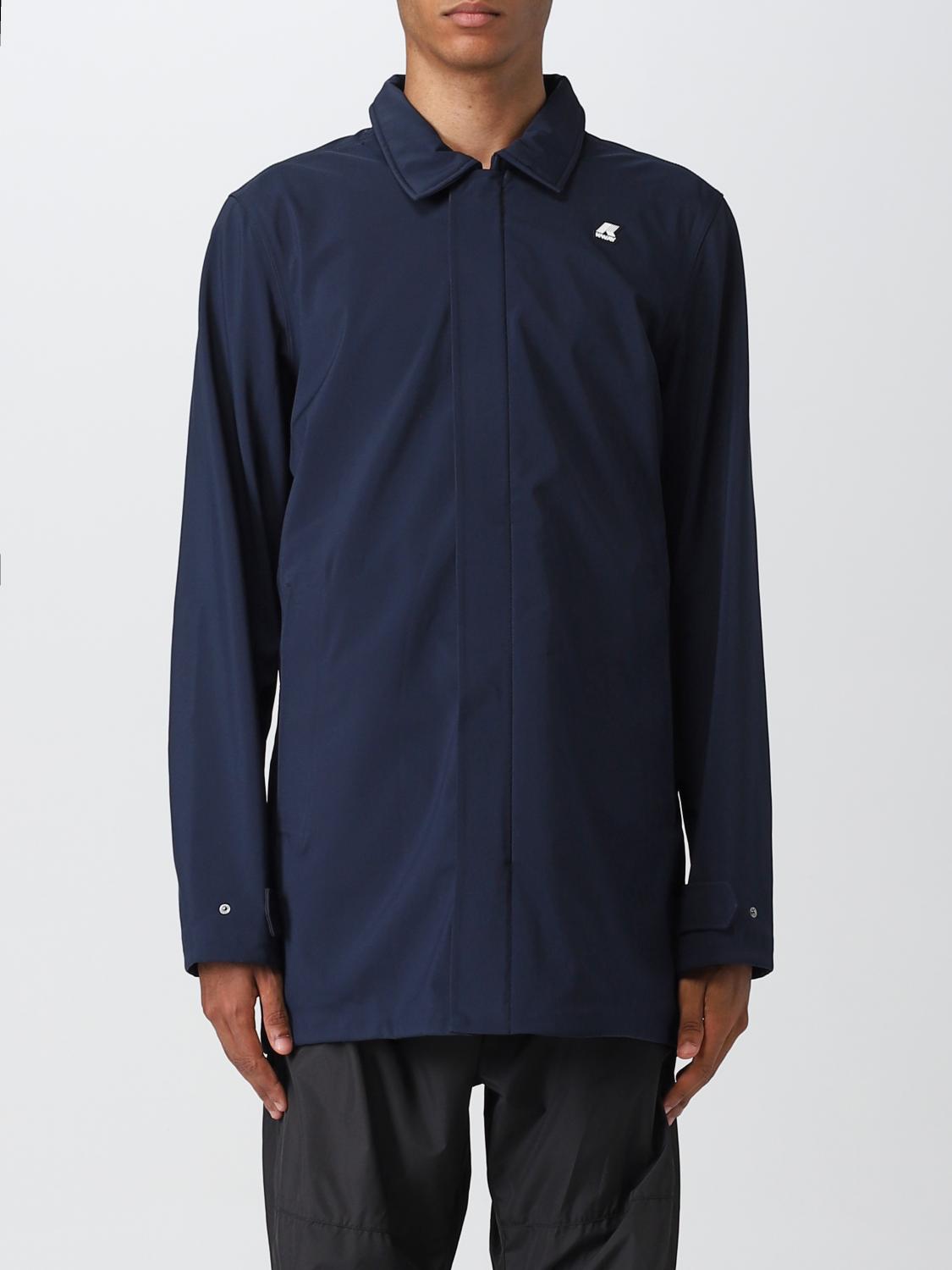 K-WAY JACKET: Coat men K-way, Blue - Img 1