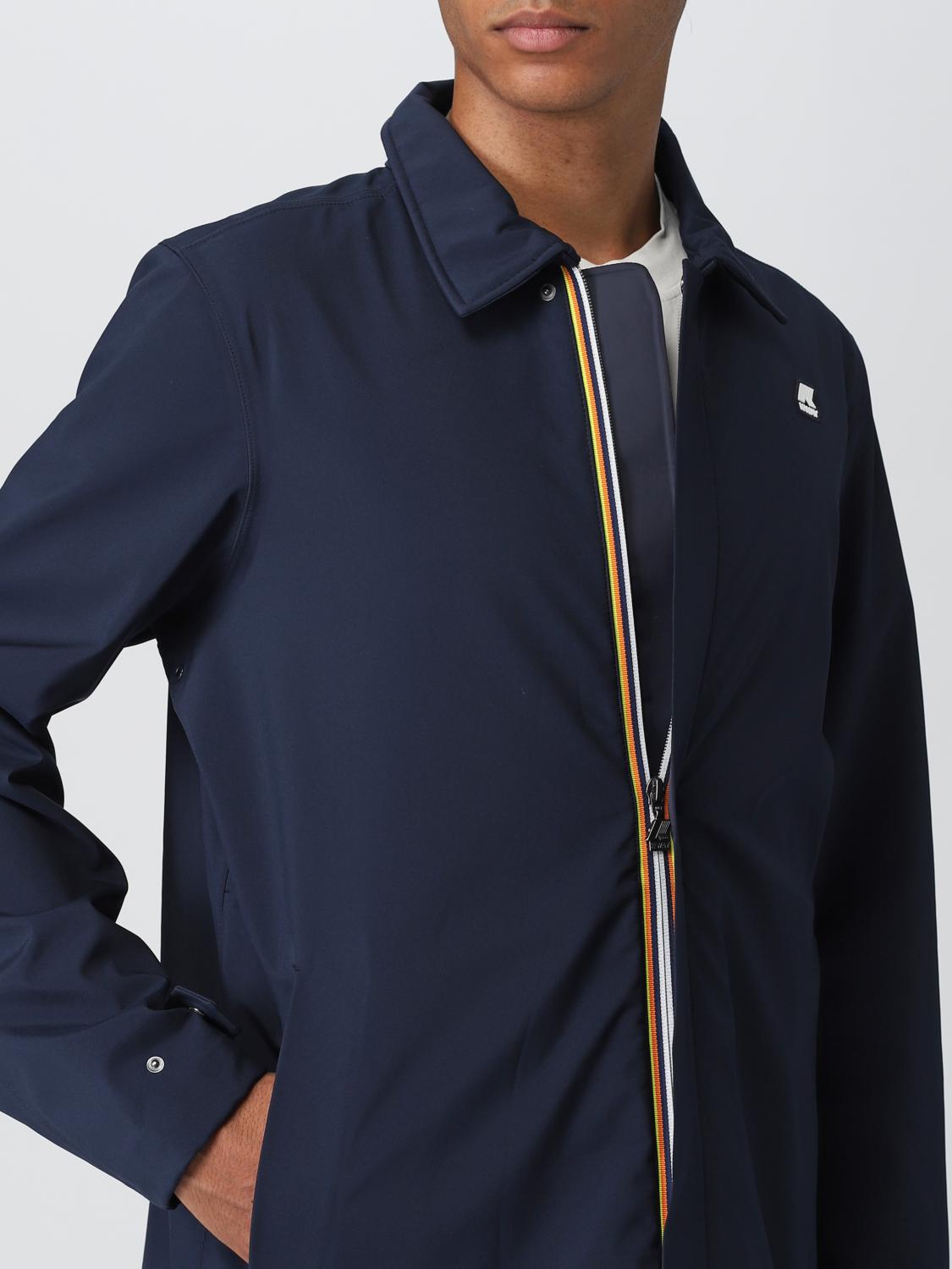 K-WAY JACKET: Coat men K-way, Blue - Img 4