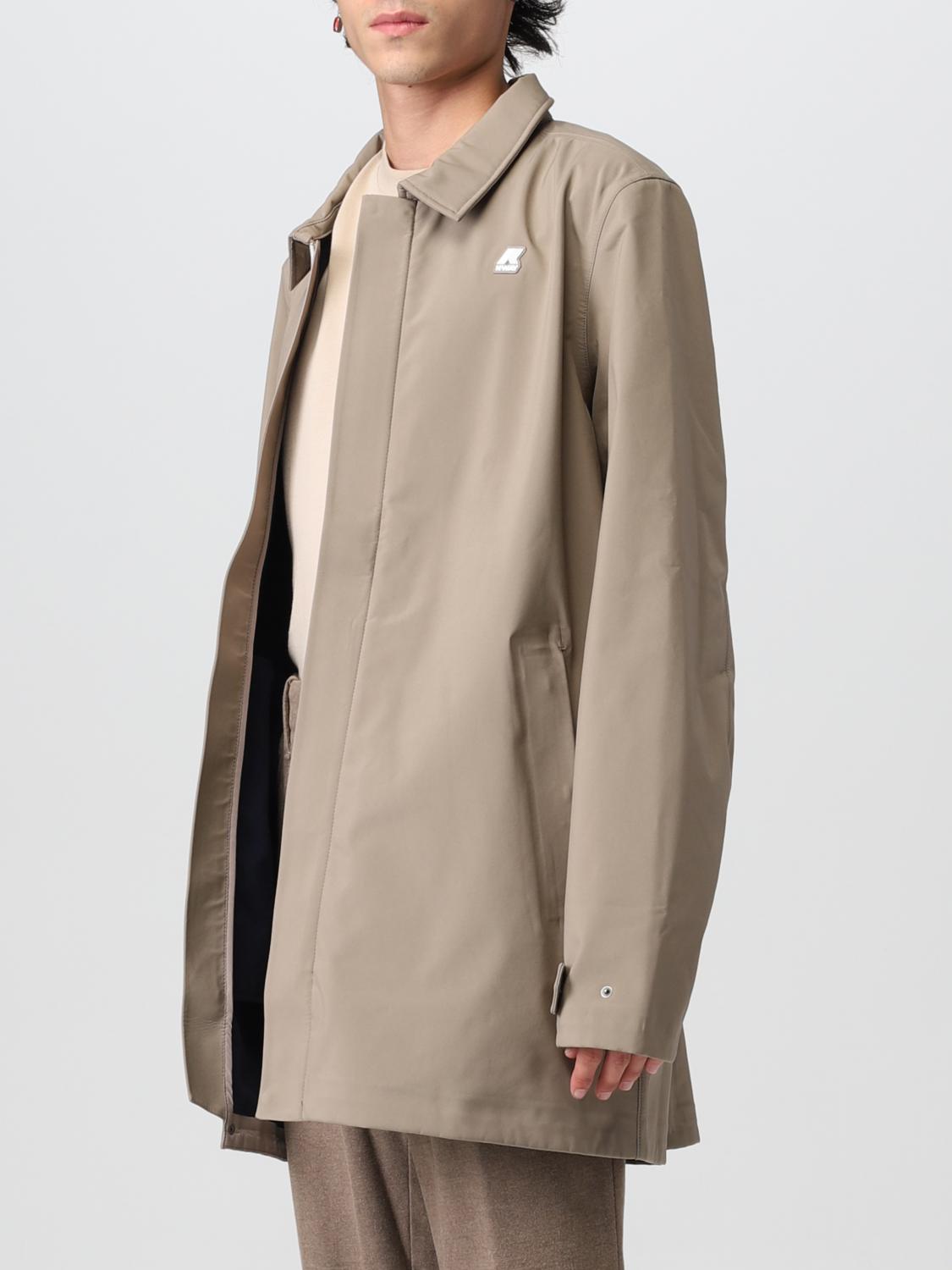 K-WAY JACKET: Coat men K-way, Beige - Img 3