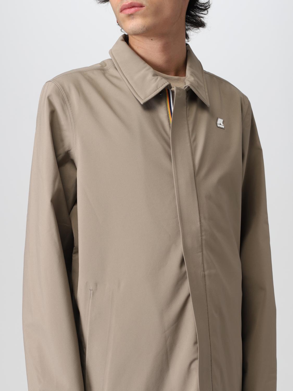 K-WAY JACKET: Coat men K-way, Beige - Img 4