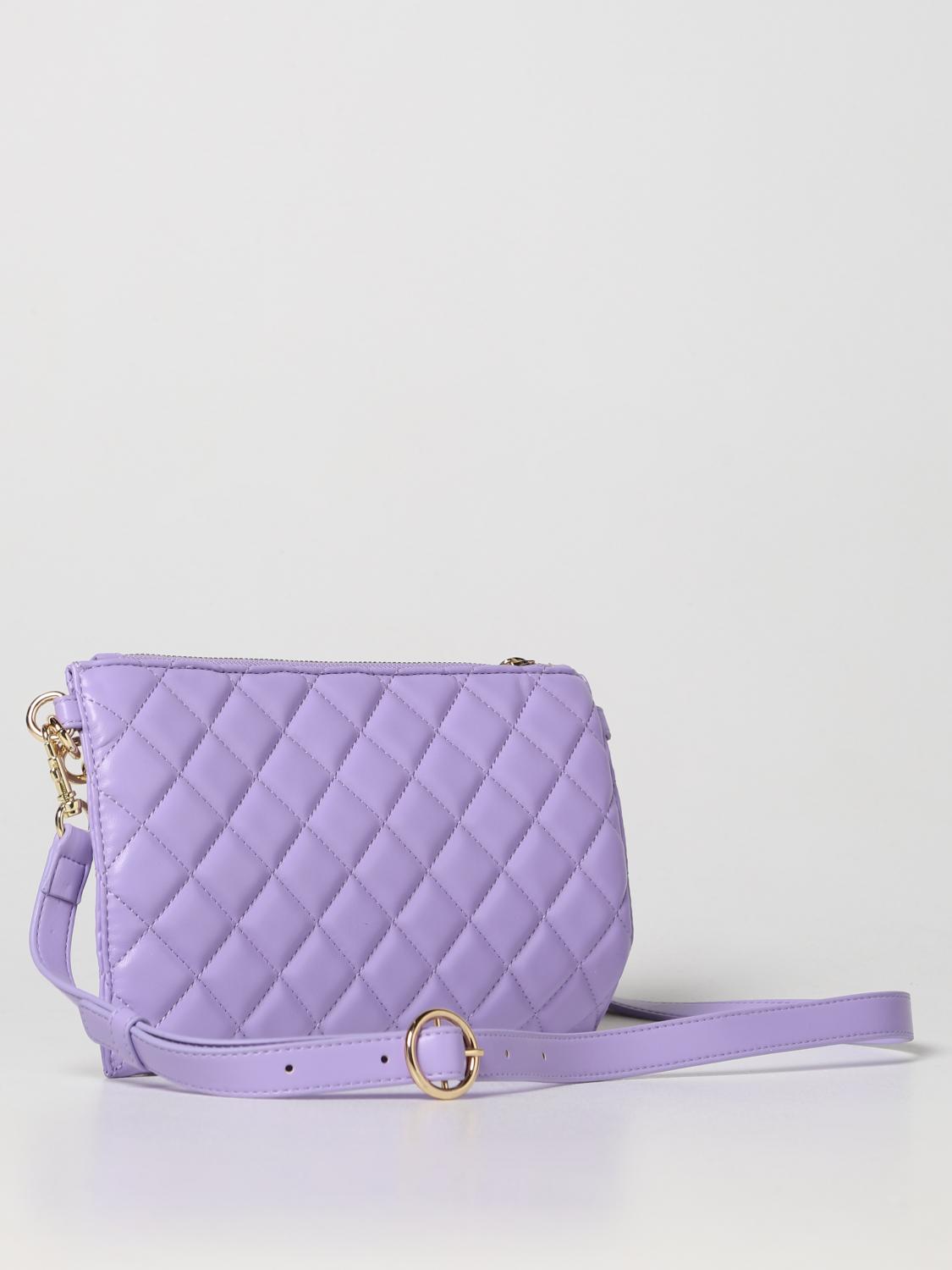 VERSACE JEANS COUTURE BORSA A TRACOLLA: Borsa Versace Jeans Couture in pelle sintetica matelassè, Rosa - Img 2