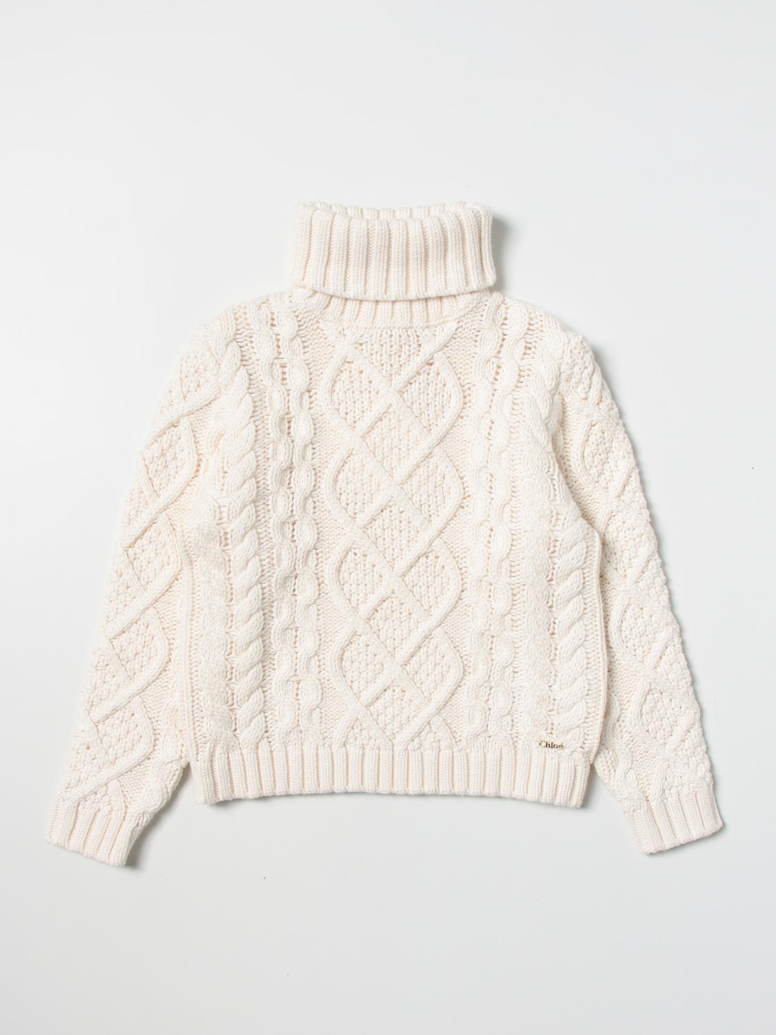 CHLOÉ PULLOVER: Chloé Mädchen Pullover, Ivory - Img 1