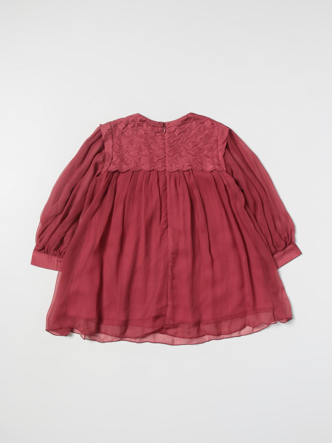 CHLOÉ VESTIDO: Vestido niños ChloÉ, Granate - Img 2