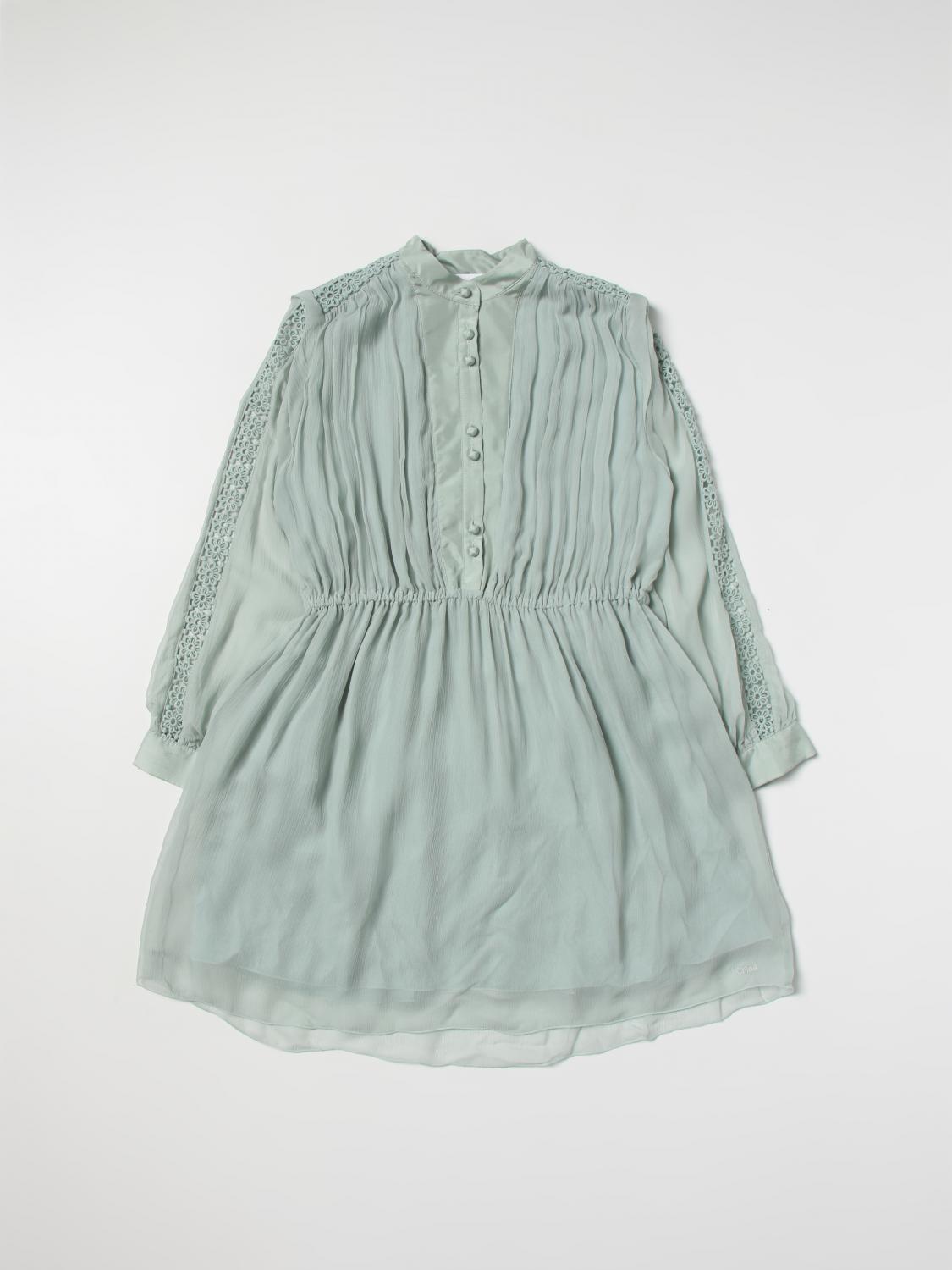 CHLOÉ VESTIDO: Vestido niños ChloÉ, Verde - Img 1