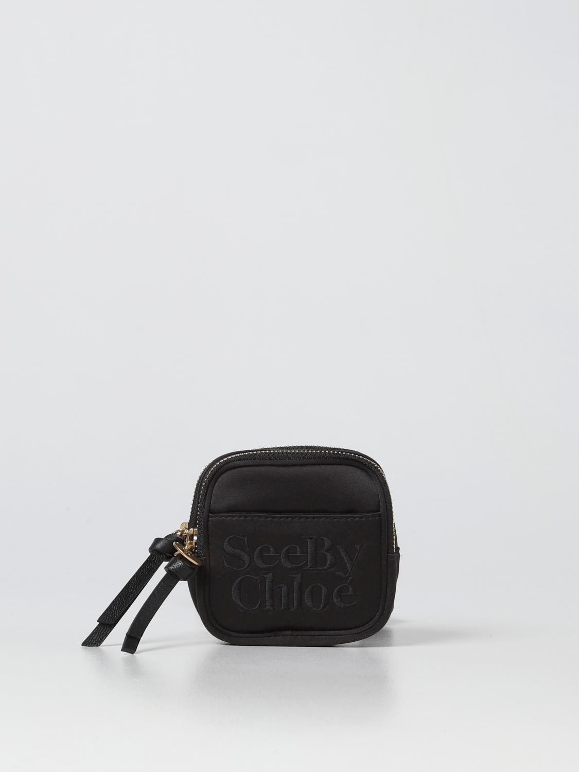SEE BY CHLOÉ：钱包女士- 黑色| See by Chloé 迷你包CHS22AP981B60 在线就在GIGLIO.COM