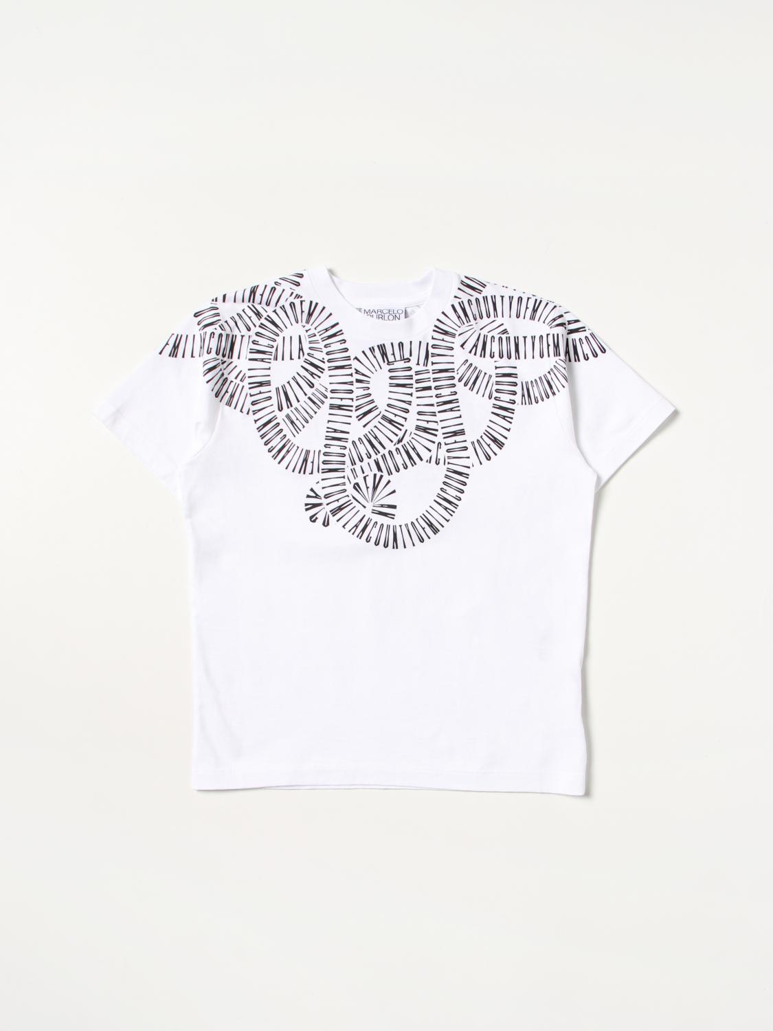 MARCELO BURLON COUNTY OF MILAN T-SHIRT: T-shirt kids Marcelo Burlon County Of Milan, White - Img 1