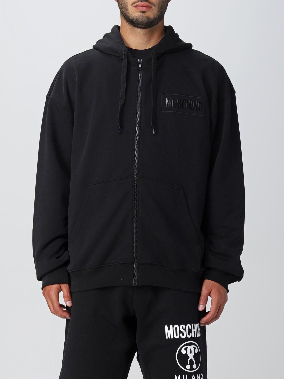 Moschino Felpa con zip e cappuccio HUF03F main image 1