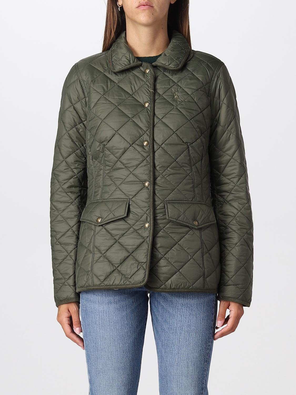 POLO RALPH LAUREN JACKET: Coat women Polo Ralph Lauren, Olive - Img 1