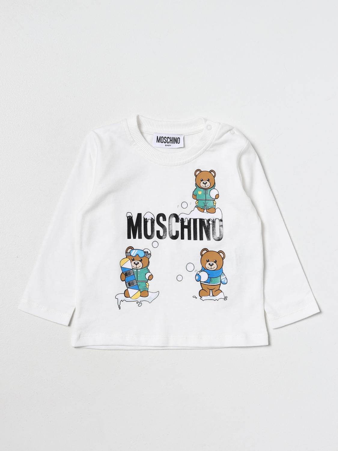 MOSCHINO SWEATER: T-shirt kids Moschino Kid, White - Img 1