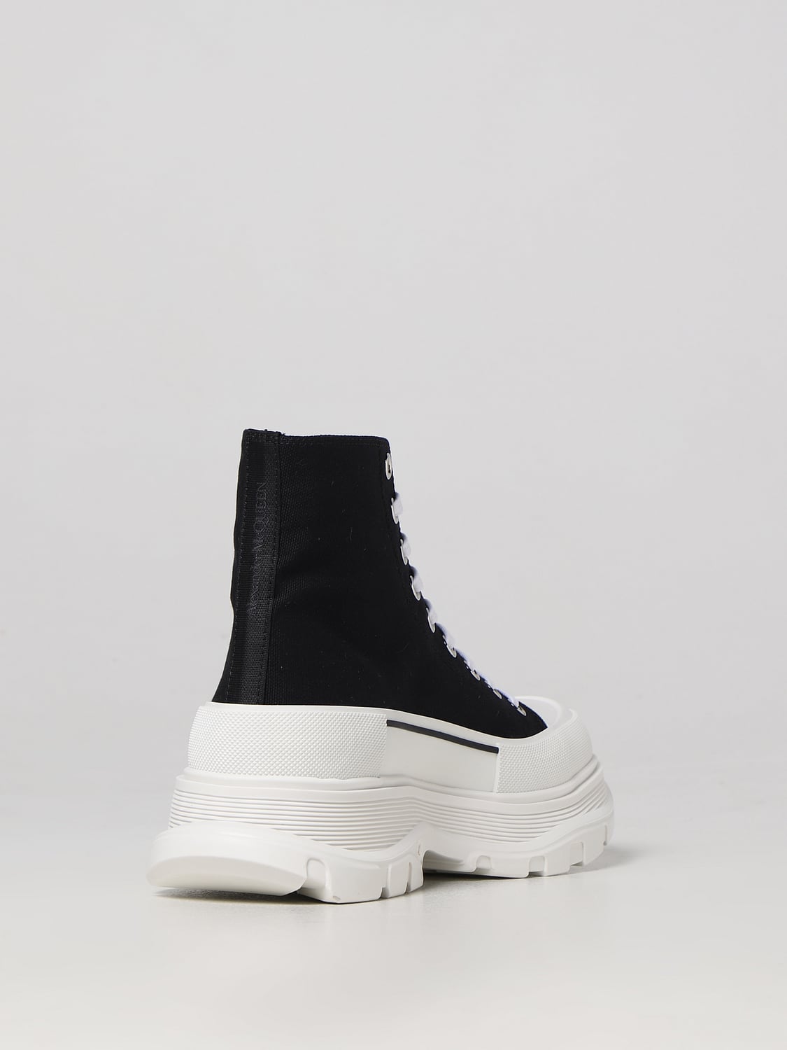 MCQUEEN BOOT: McQueen canvas ankle boots, Black 1 - Img 3