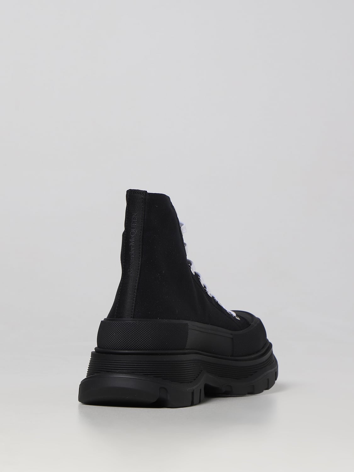 MCQUEEN BOOT: McQueen canvas ankle boots, Black 2 - Img 3