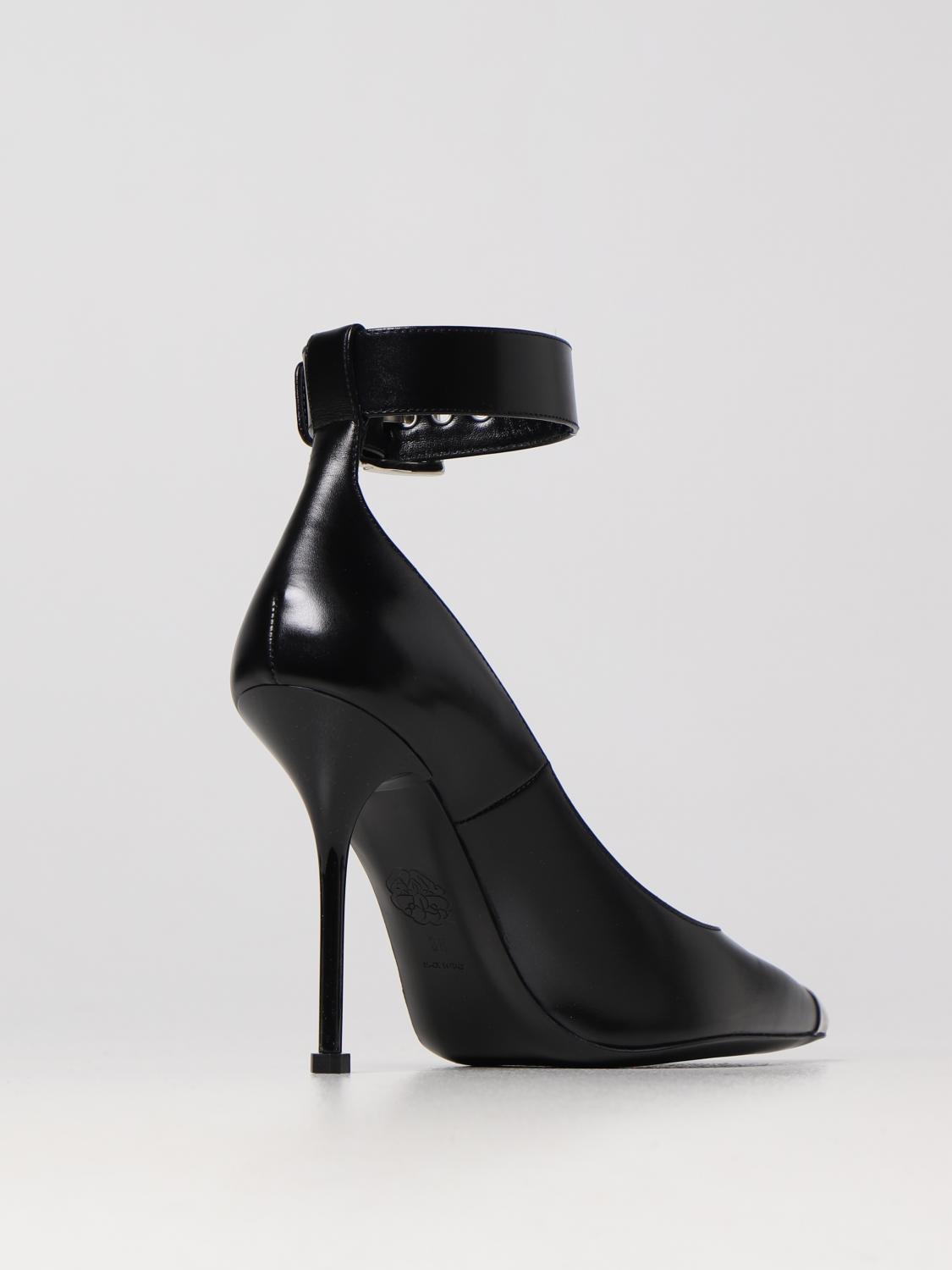 MCQUEEN HIGH HEEL SHOES: McQueen Pump Punk leather pumps, Black - Img 3