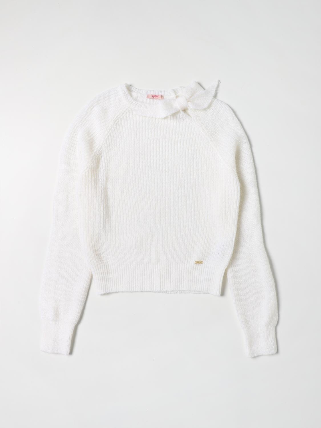 LIU JO PULLOVER: Liu Jo Mädchen Pullover, Weiß - Img 1