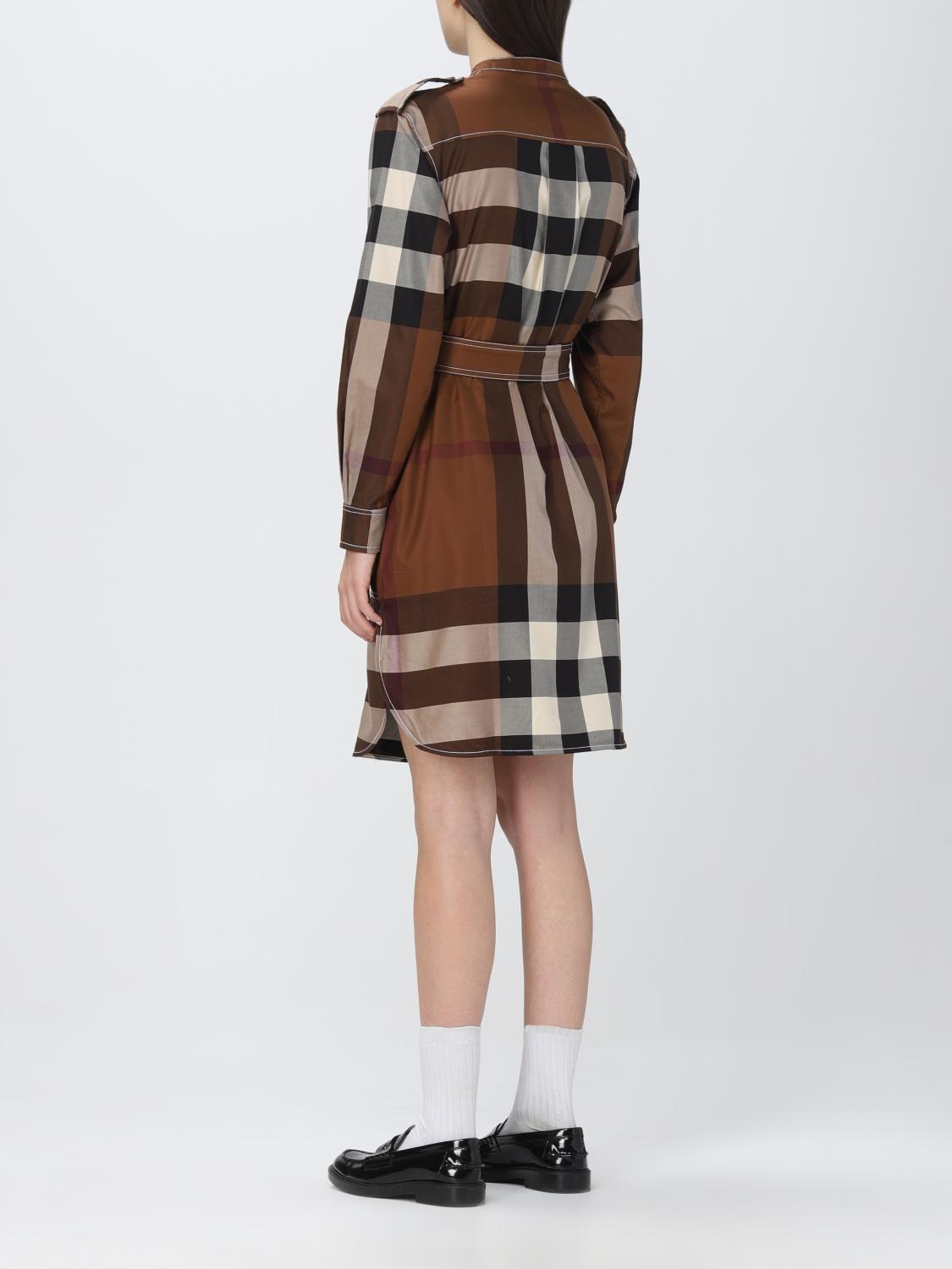 BURBERRY DRESS: Dress women Burberry, Brown - Img 2