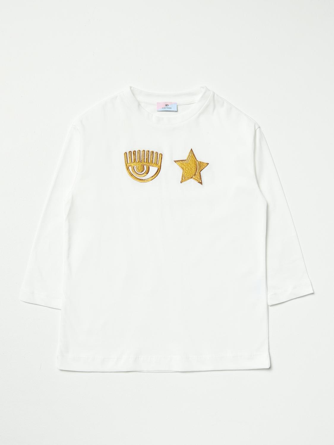 CHIARA FERRAGNI T-SHIRT: T-shirt kids Chiara Ferragni, Yellow Cream - Img 1