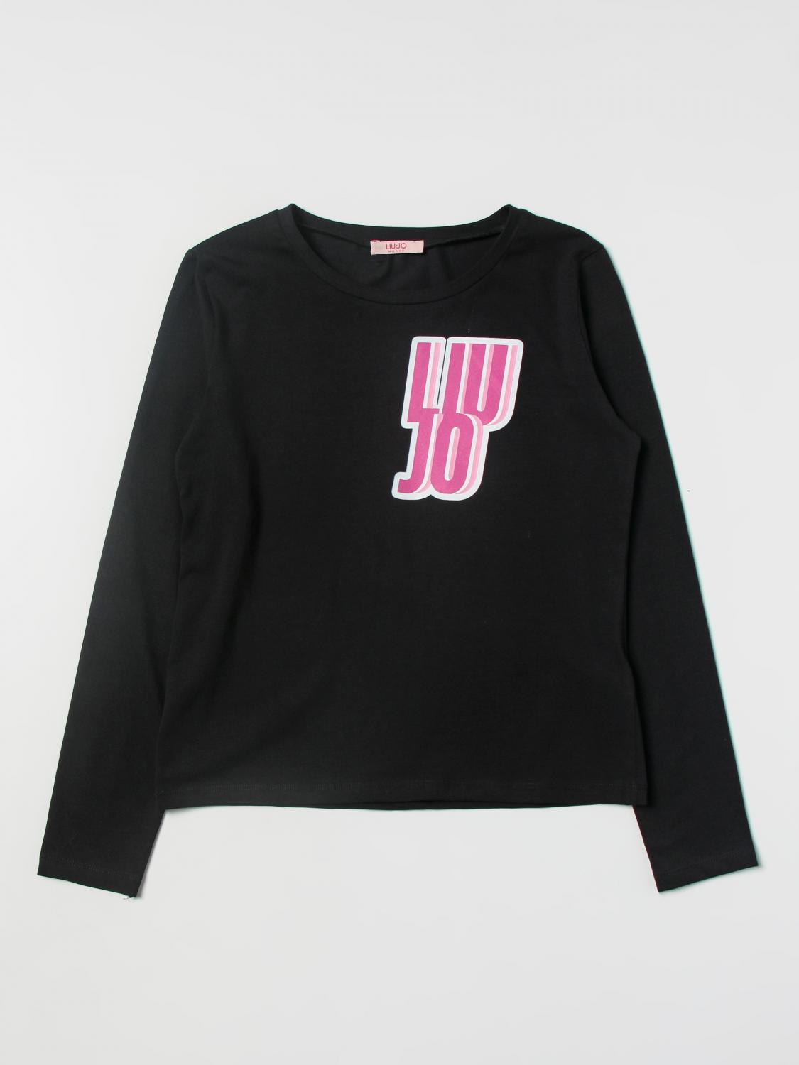 LIU JO T-SHIRT: Liu Jo Mädchen Kleid, Schwarz 1 - Img 1