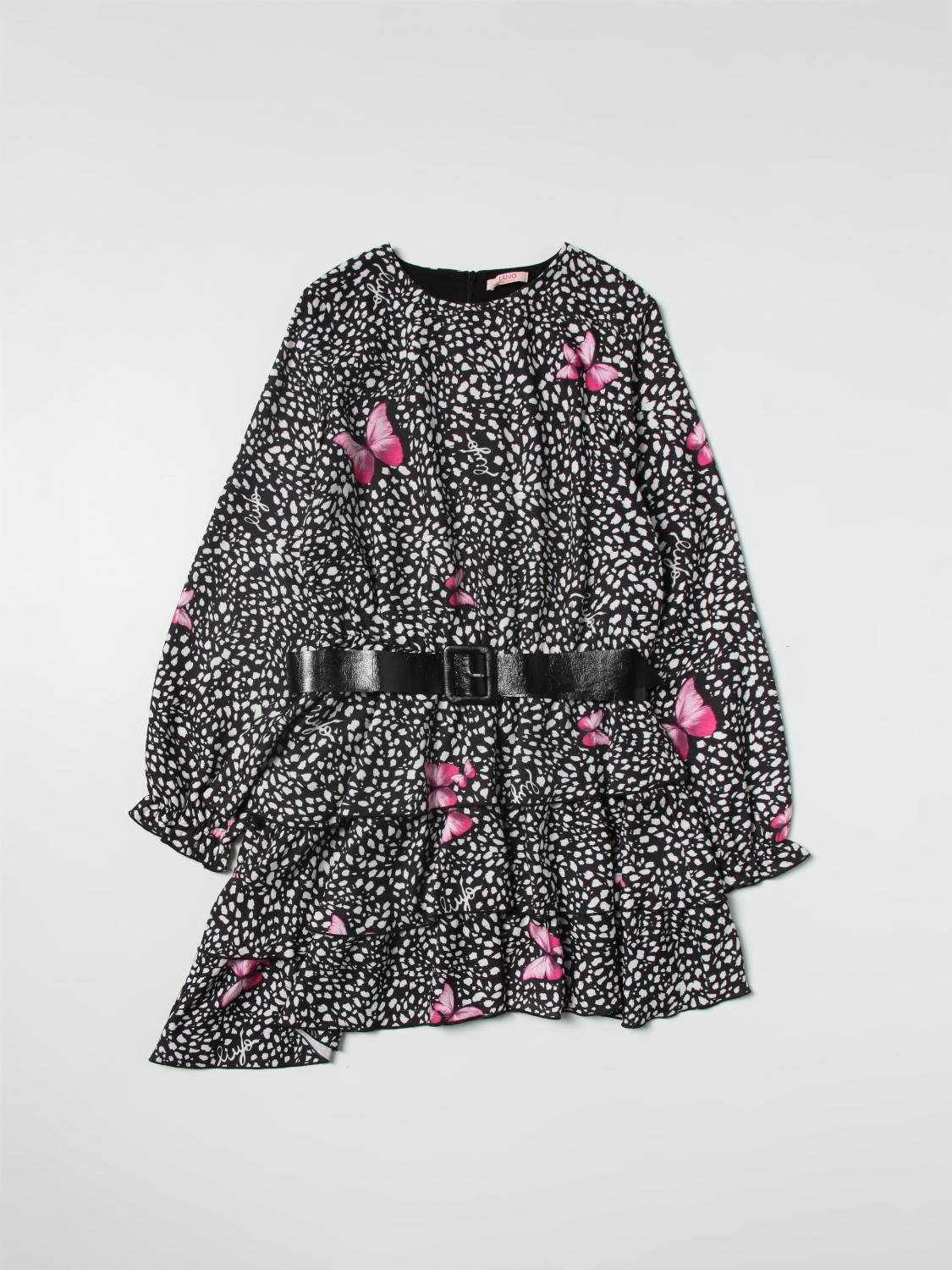 LIU JO VESTIDO: Vestido niños Liu Jo, Negro - Img 1