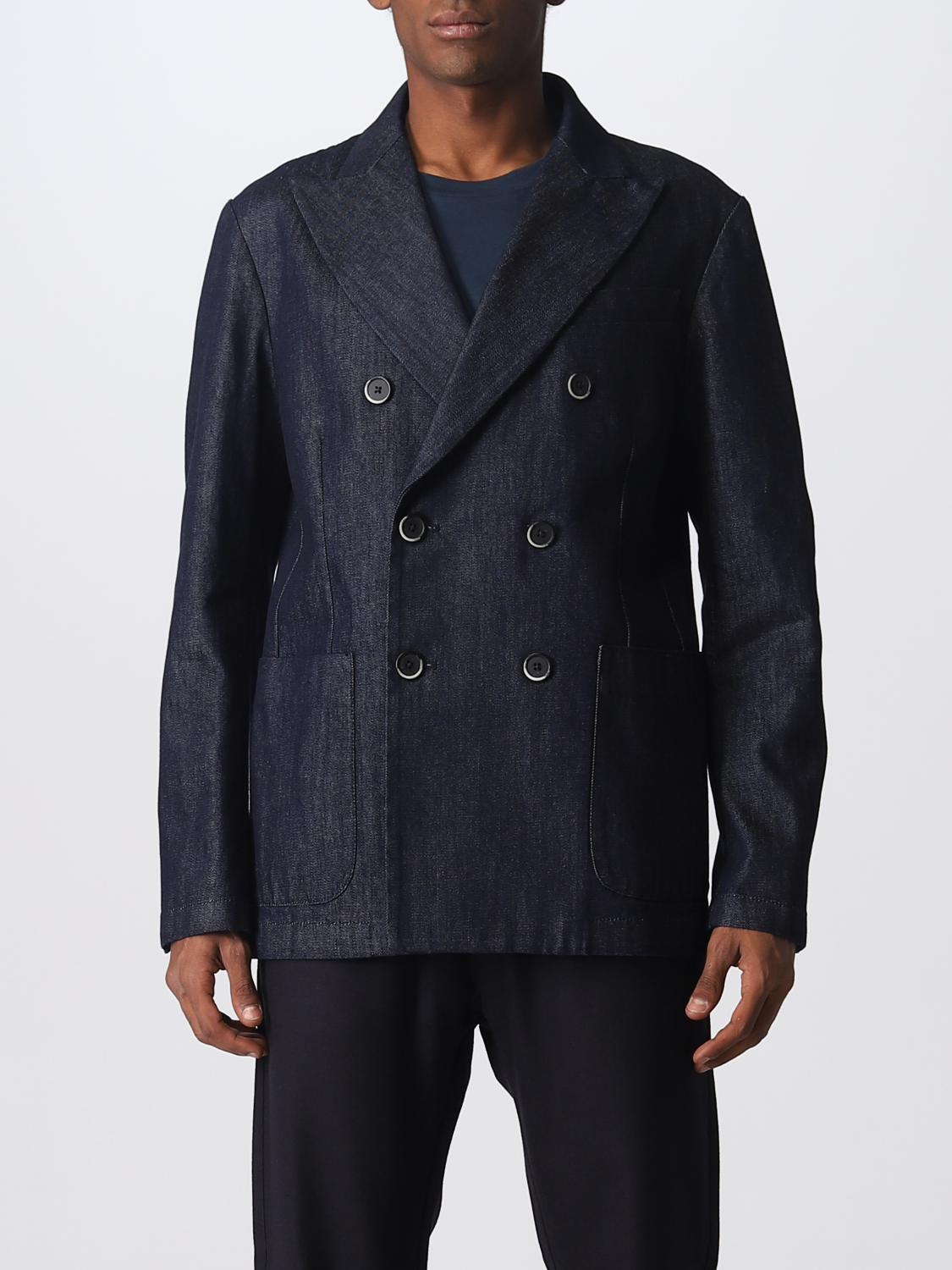 BARENA JACKET: Jacket men Barena, Navy - Img 1