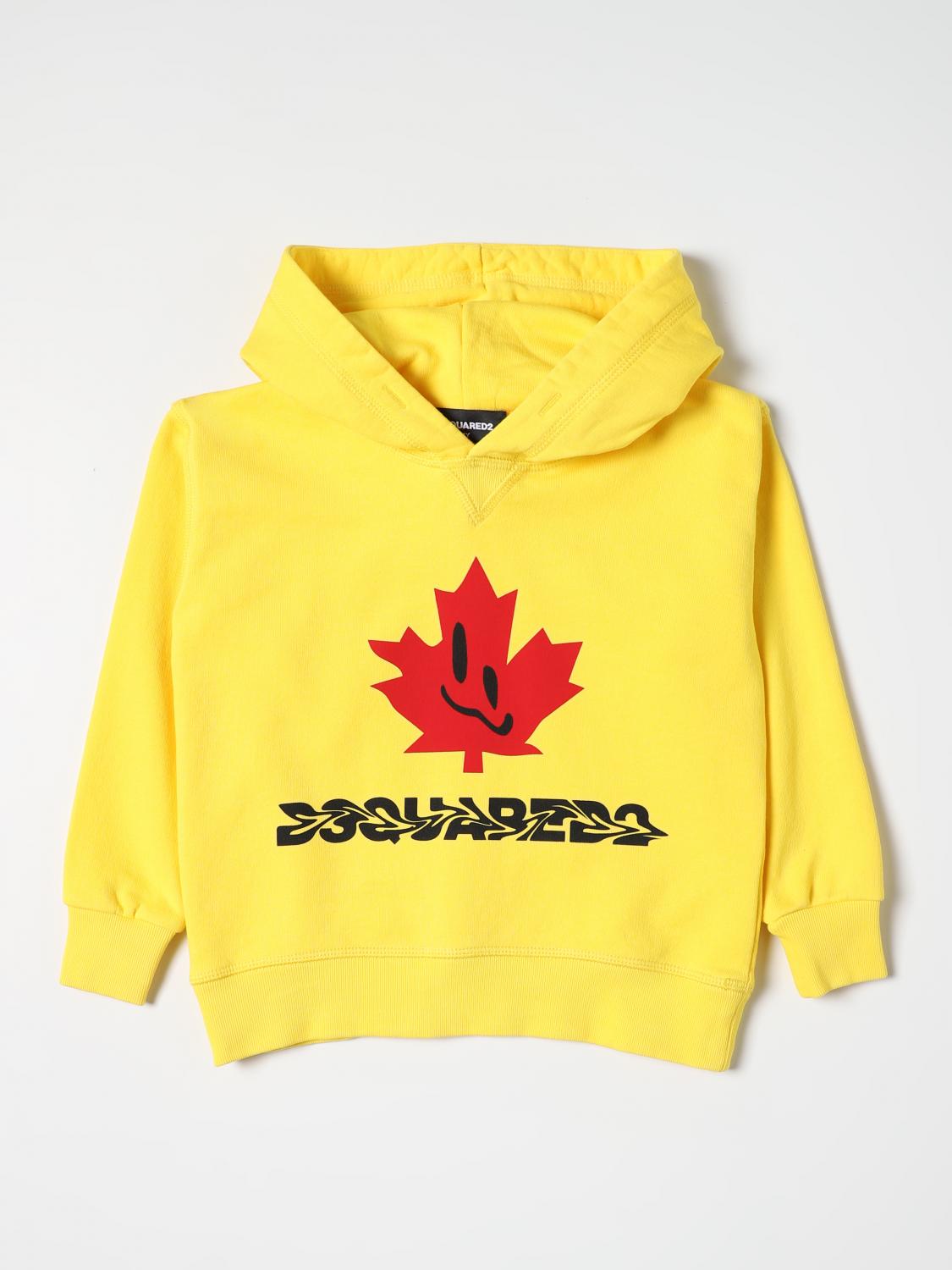 DSQUARED2 SWEATER: Sweater kids Dsquared2 Junior, Yellow - Img 1
