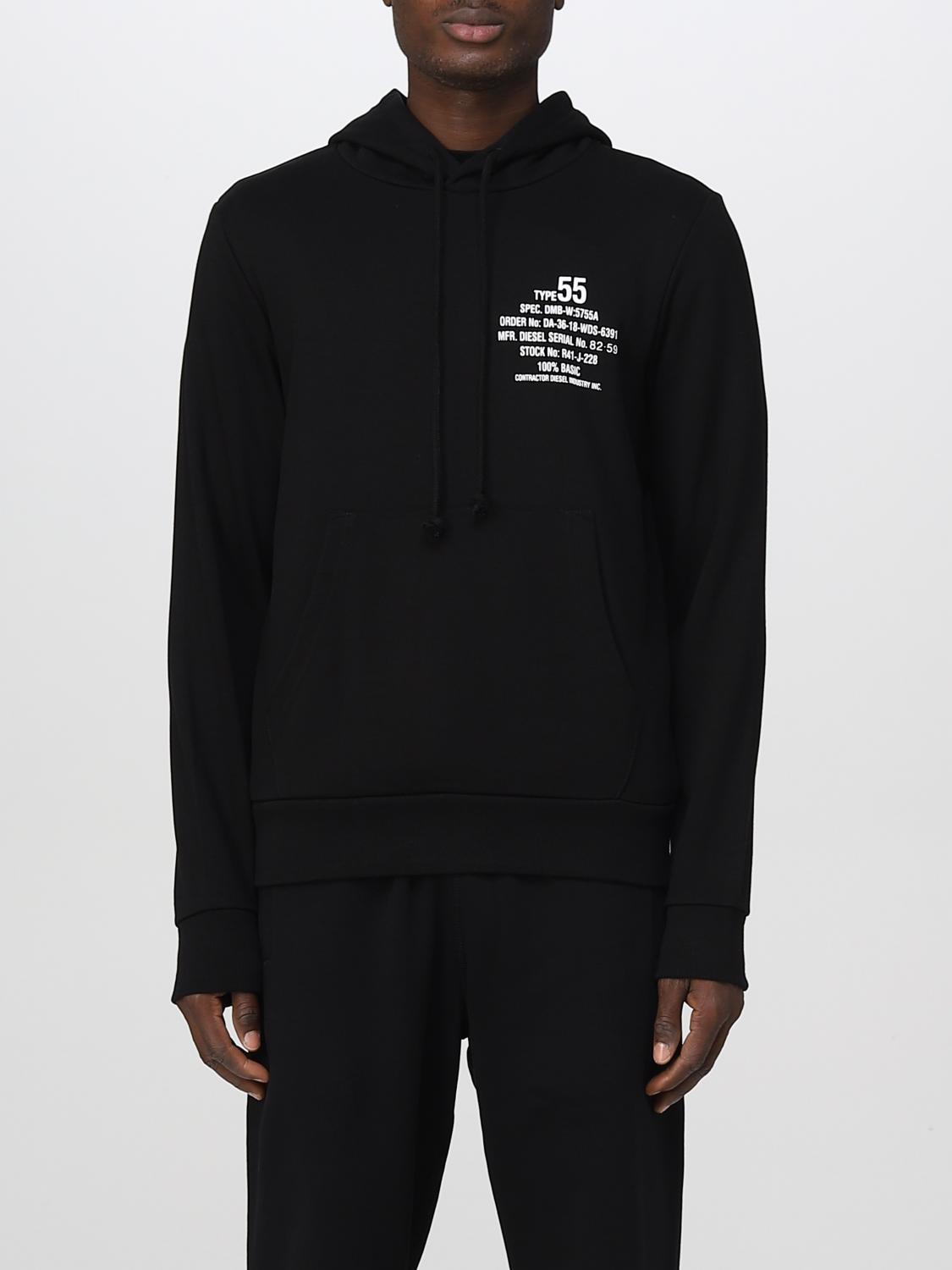 DIESEL SUDADERA: Sudadera hombre Diesel, Negro - Img 1