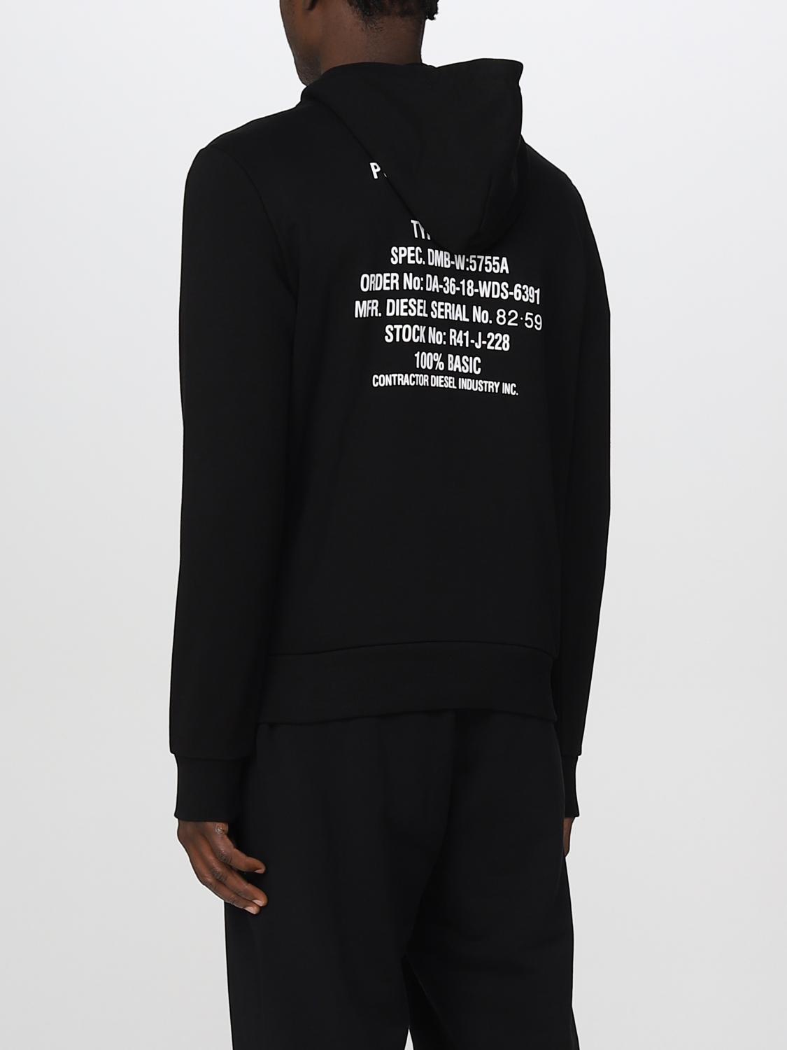 DIESEL SUDADERA: Sudadera hombre Diesel, Negro - Img 2