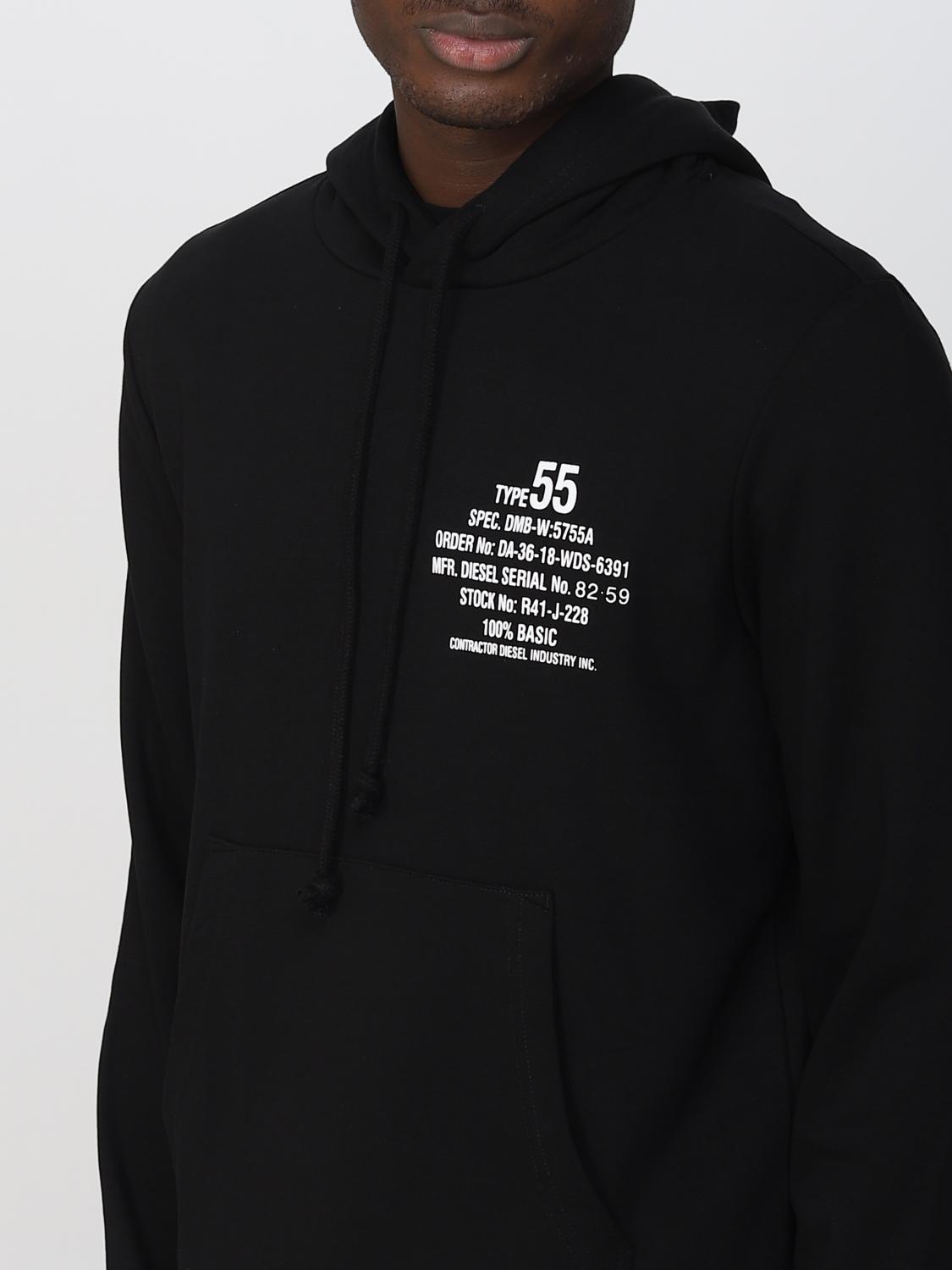 DIESEL SUDADERA: Sudadera hombre Diesel, Negro - Img 3