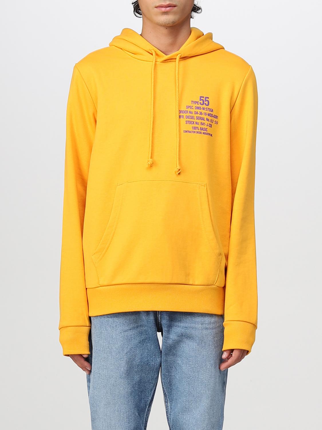 DIESEL SWEATSHIRT: Sweatshirt men Diesel, Orange - Img 1